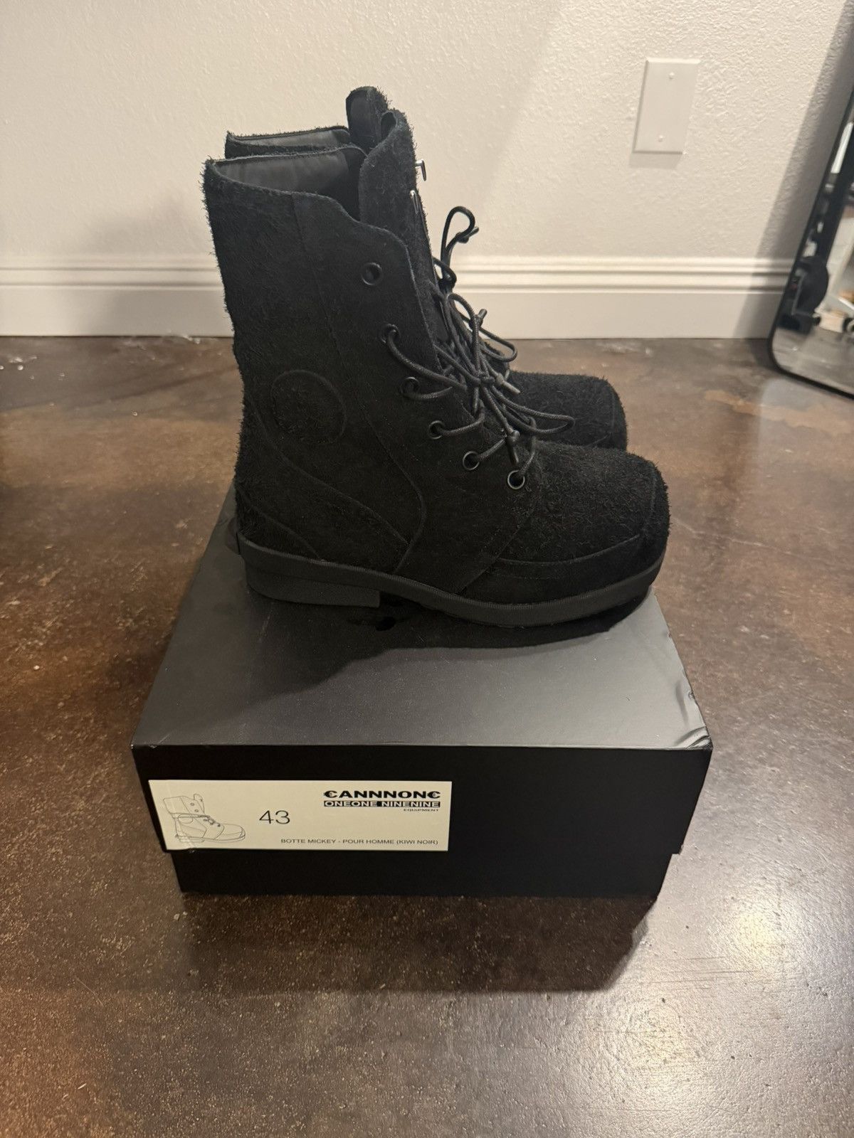 靴 Bazo1199 Mickey Boot pour Homme Nylon 1199 × Cannnone Bazo1199 x Cannnone Nylon Mickey Boots | Grailed