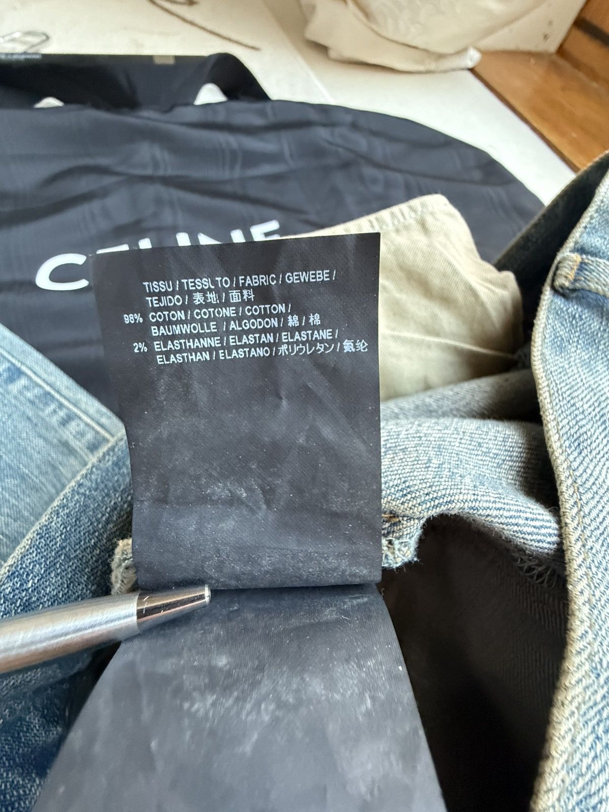 Saint Laurent Paris FW16 Saint Laurent Palladium trash crash ripped D02 jeans Size US 31 - 25 Thumbnail