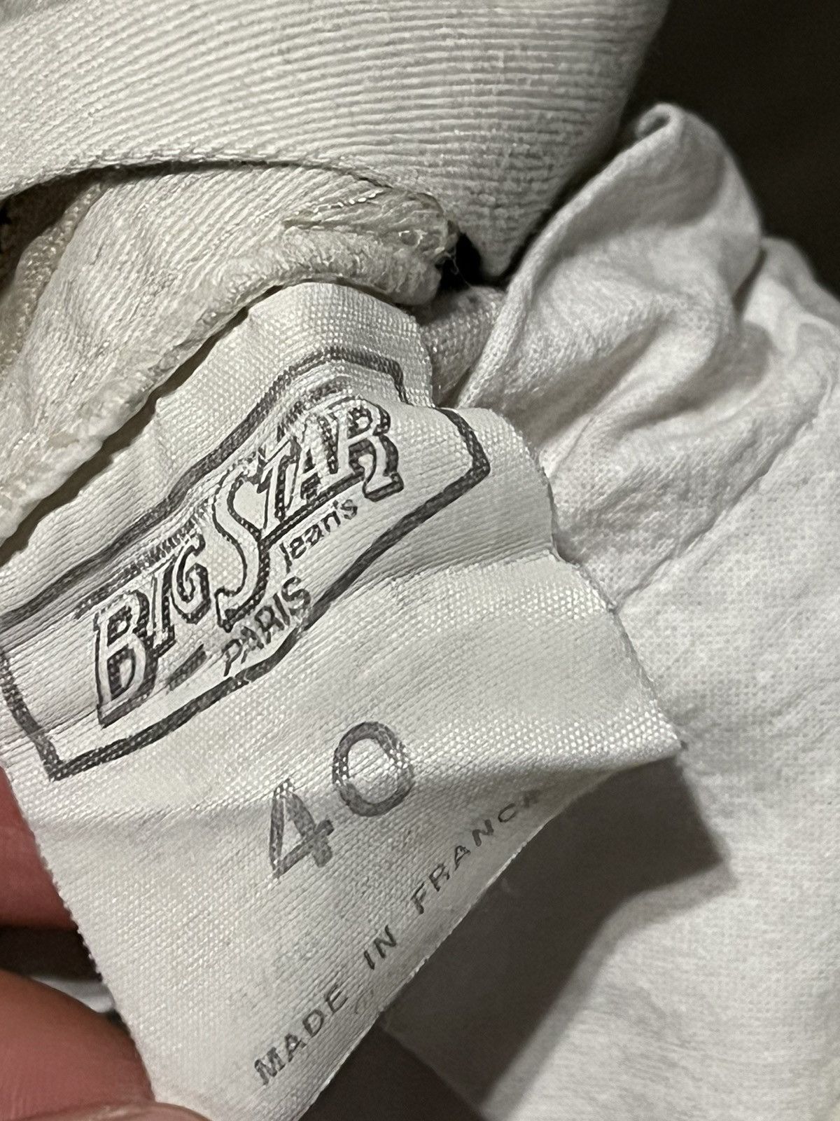 Big Star × G-Star × Vintage Vintage Baggy Denim Beige Made in France Size US 32 / EU 48 - 4 Thumbnail