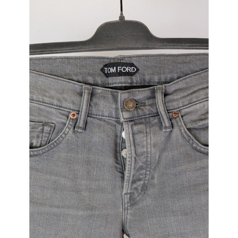 Tom Ford o1rshd1 Straight Denim Jeans in Grey Size US 29 - 6 Thumbnail