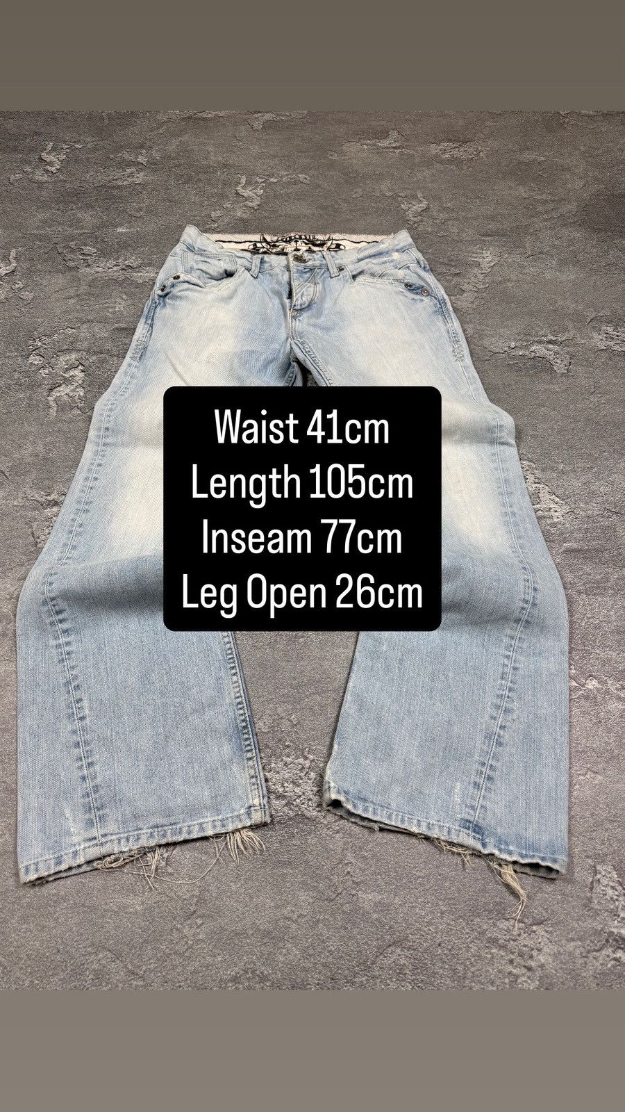 If Six Was Nine Y2K 2000s Flared Bootcut Loose Straight Washed Jeans Size 32 Size US 32 / EU 48 - 2 Thumbnail