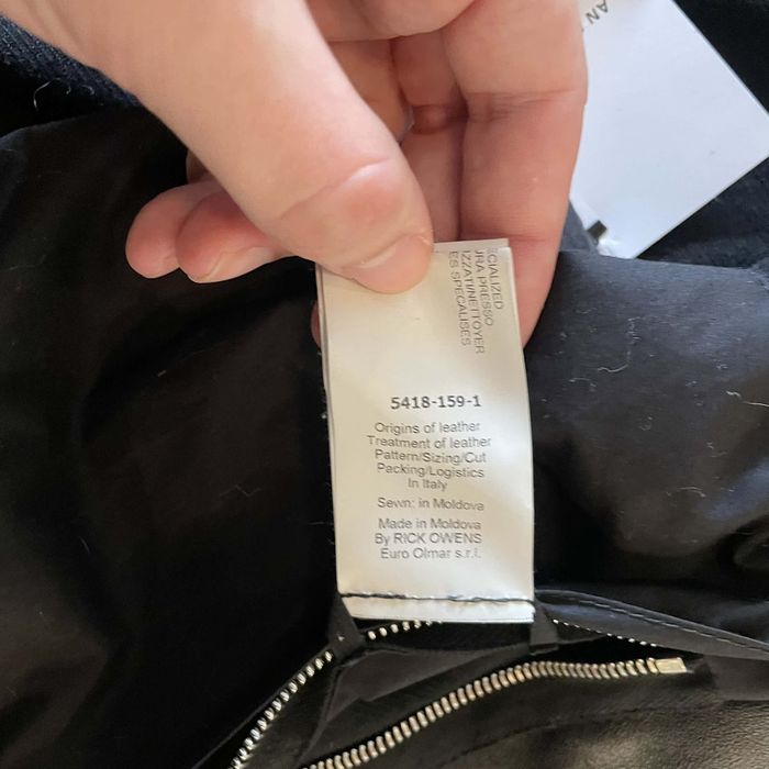 Rick Owens Rick Owens mollino lamb leather jacket | Grailed