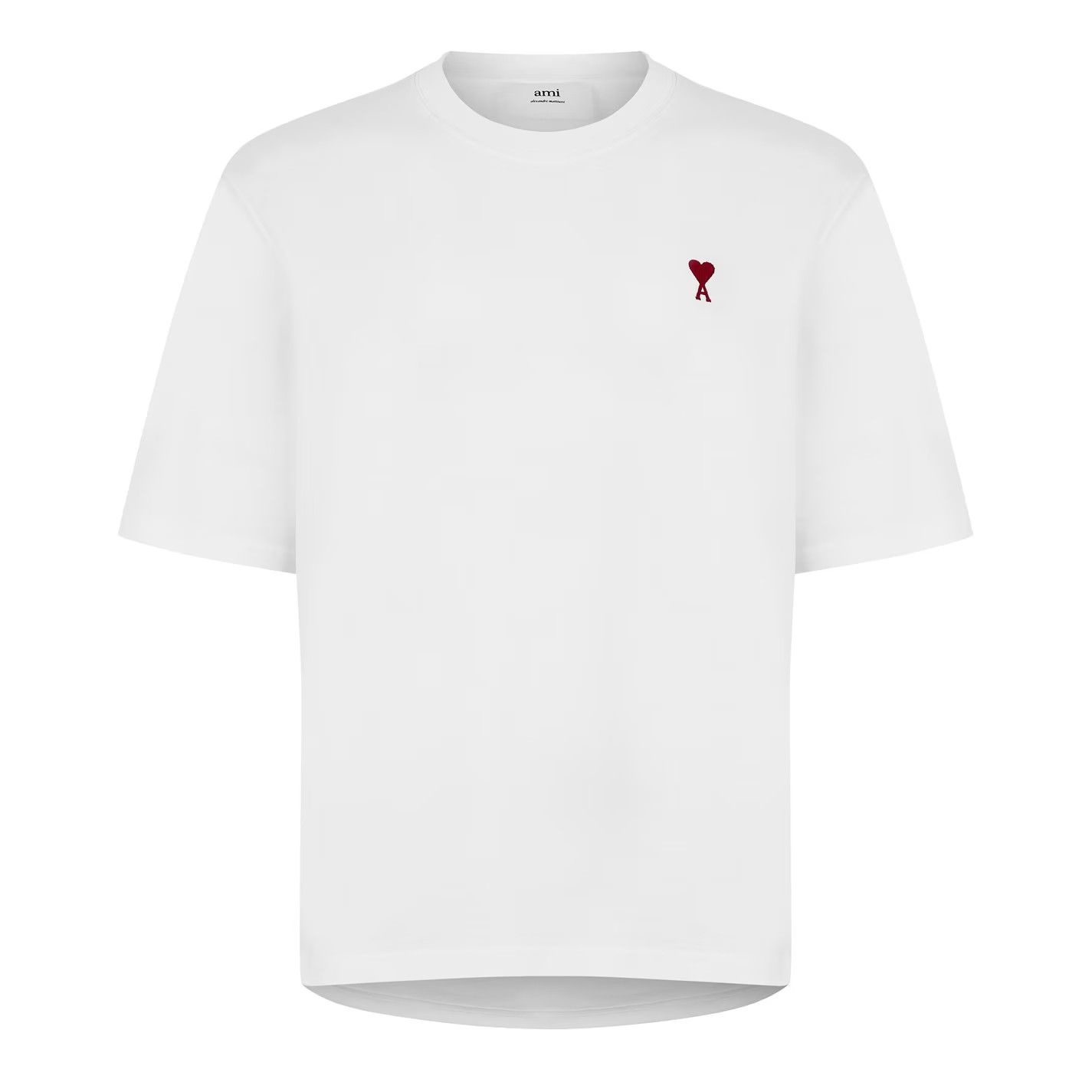 AMI o1g2r1mq0326 De Coeur Oversized T-Shirt in White Size US L / EU 52-54 / 3 - 1 Thumbnail