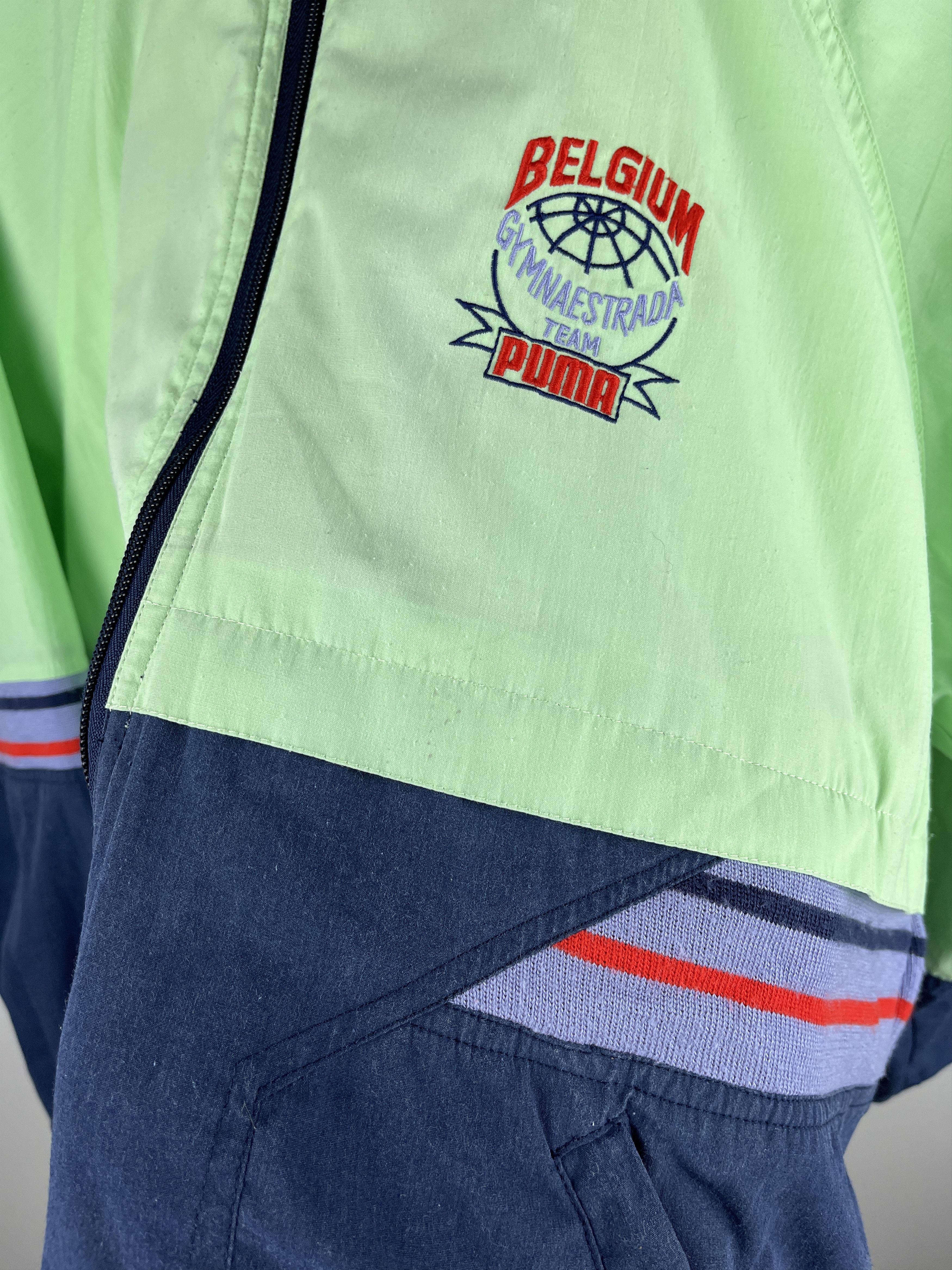 Puma 90's Puma Vintage Belgium Gymnaestrada Team Track Jacket Size US L / EU 52-54 / 3 - 10 Thumbnail