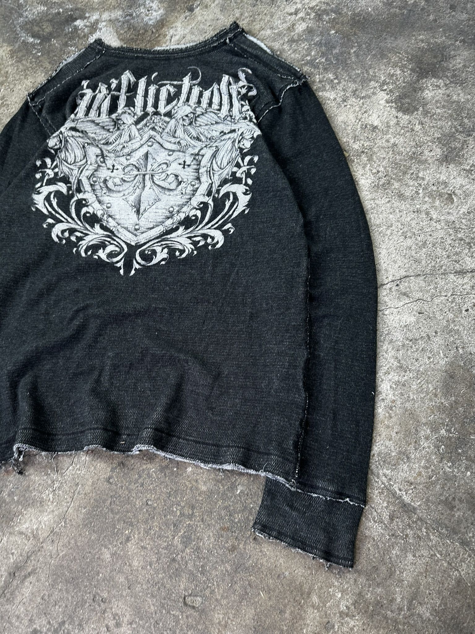 Affliction Crazy Y2k Vintage Real Affliction Hiphop Longsleeve Size US XXL / EU 58 / 5 - 4 Thumbnail