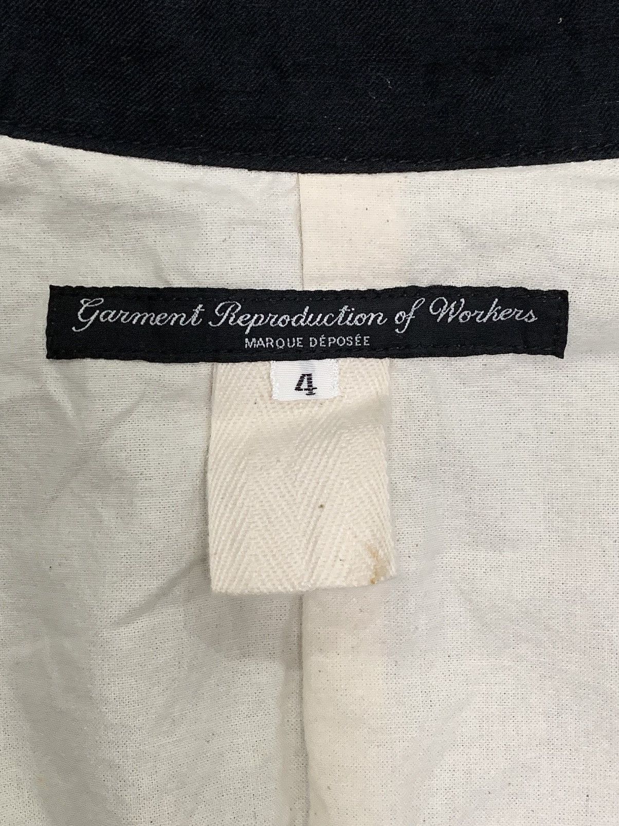 Garment Reproduction of Workers GARMENT REPRODUCTION OF WORKERS LINEN-COTTON COAT Size US XL / EU 56 / 4 - 2 Thumbnail