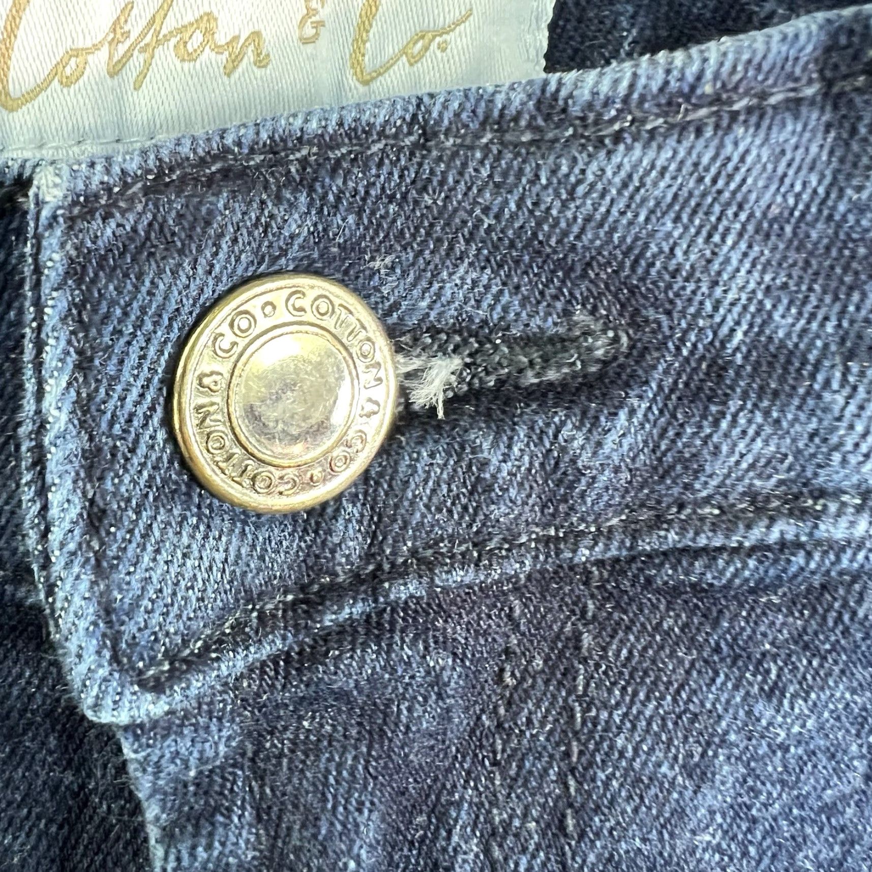 CO Cotton & Co Denim Jeans Mens Size 36 X 31 Blue Distressed Straight 90s Grunge USA 5-Pocket Regular Mens Size US 36 / EU 52 - 6 Thumbnail