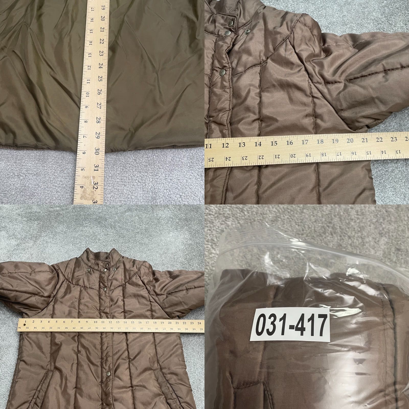 London Fog VINTAGE? No, but London Fog Quilted Puffer Jacket Womens 7/8 Reg Choco Brown Snap Button Outdoor Size M / US 6-8 / IT 42-44 - 9 Thumbnail