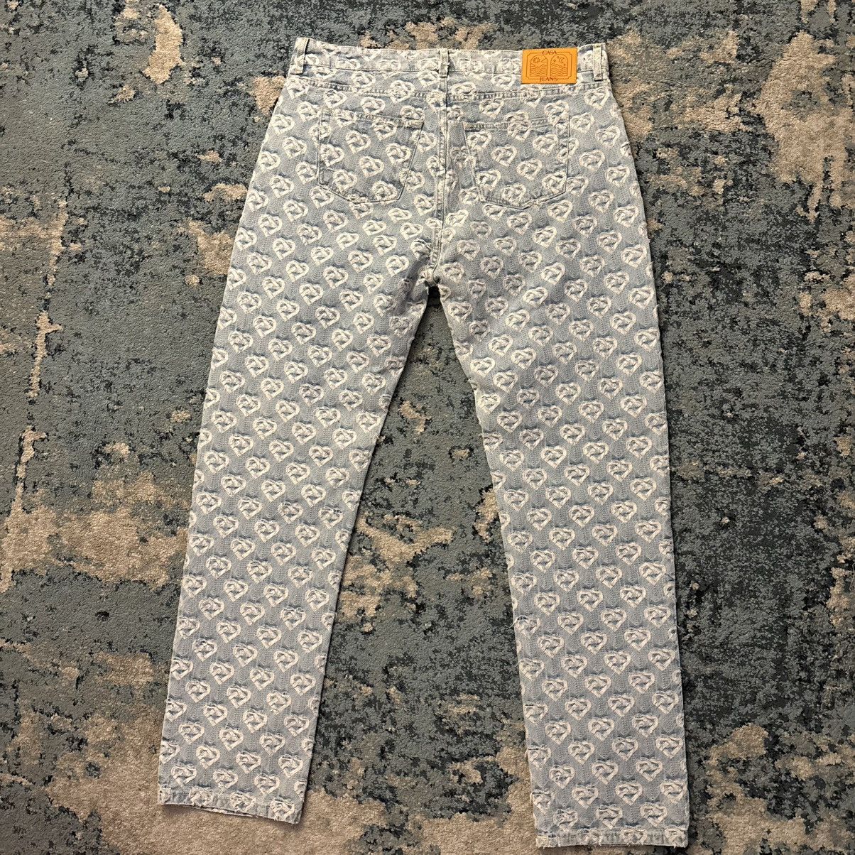 Casablanca Casablanca Monogram Indigo Jeans Size 38 Brand New Size US 38 / EU 54 - 2 Thumbnail