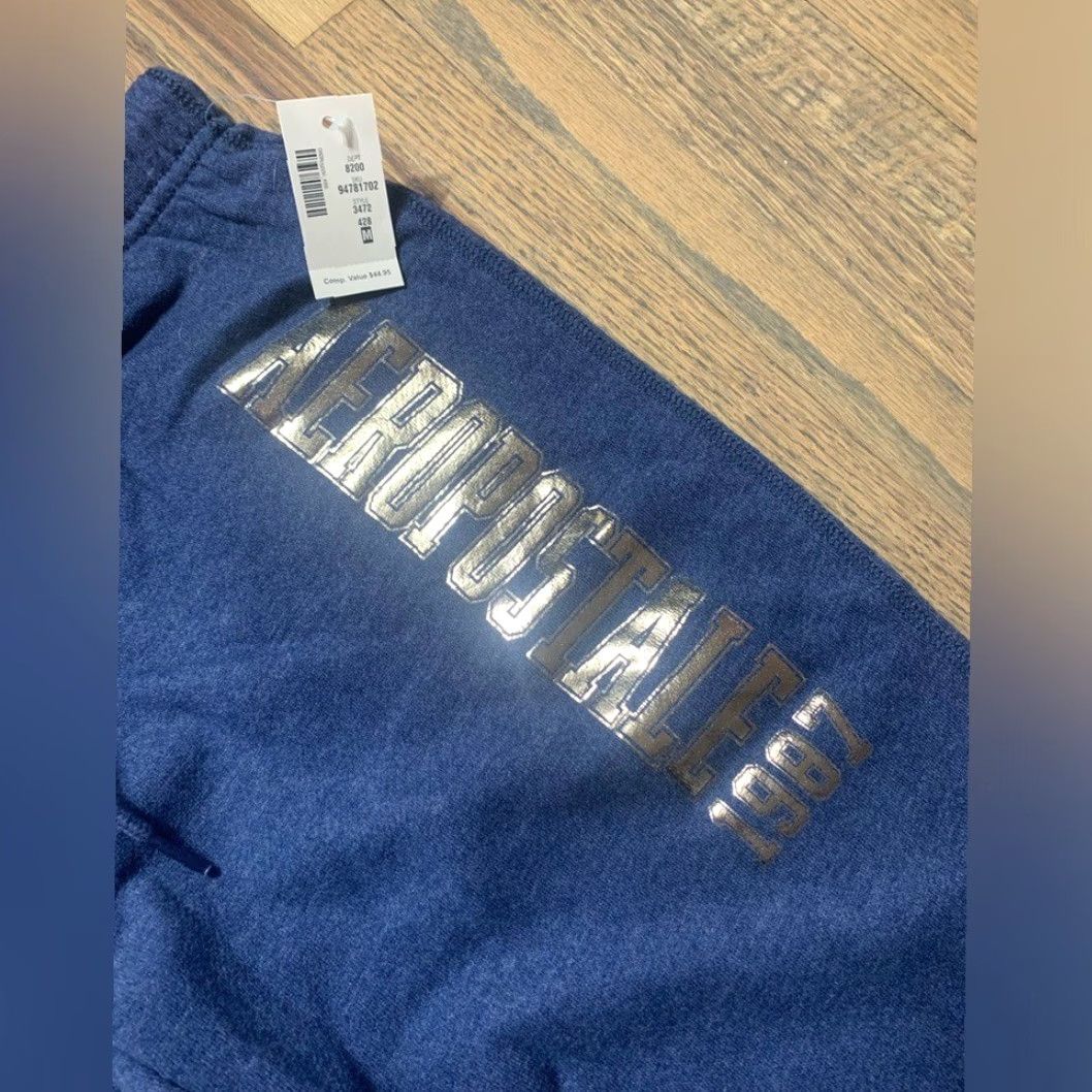 Aeropostale Aeropostale Medium Classic Cinch Sweatpants Woman M Blue Track Pants Pants Size 32" / US 10 / IT 46 - 3 Thumbnail