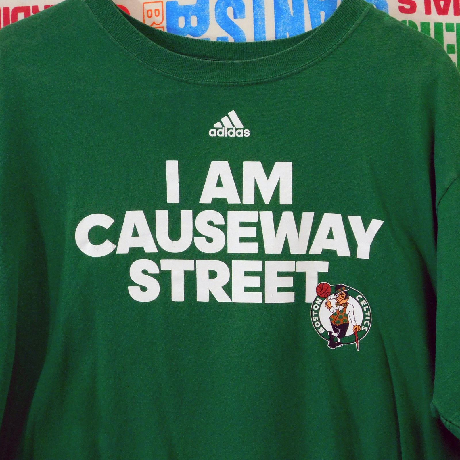 Adidas Adidas Boston Celtics I Am Causeway Street T Shirt Size XL Size US XL / EU 56 / 4 - 4 Thumbnail