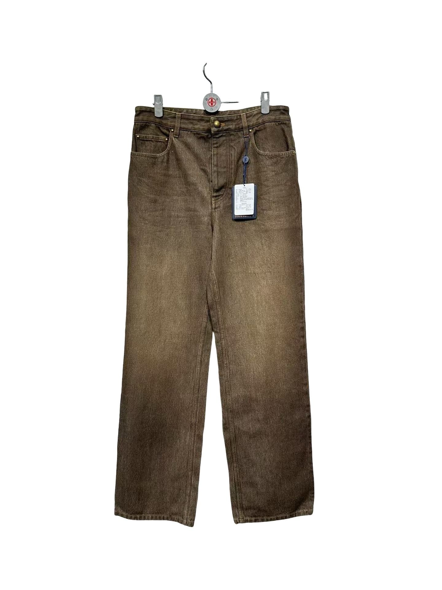 Louis Vuitton Louis Vuitton Washed Bronze Denim Jeans 30 Size US 30 / EU 46 - 1 Thumbnail
