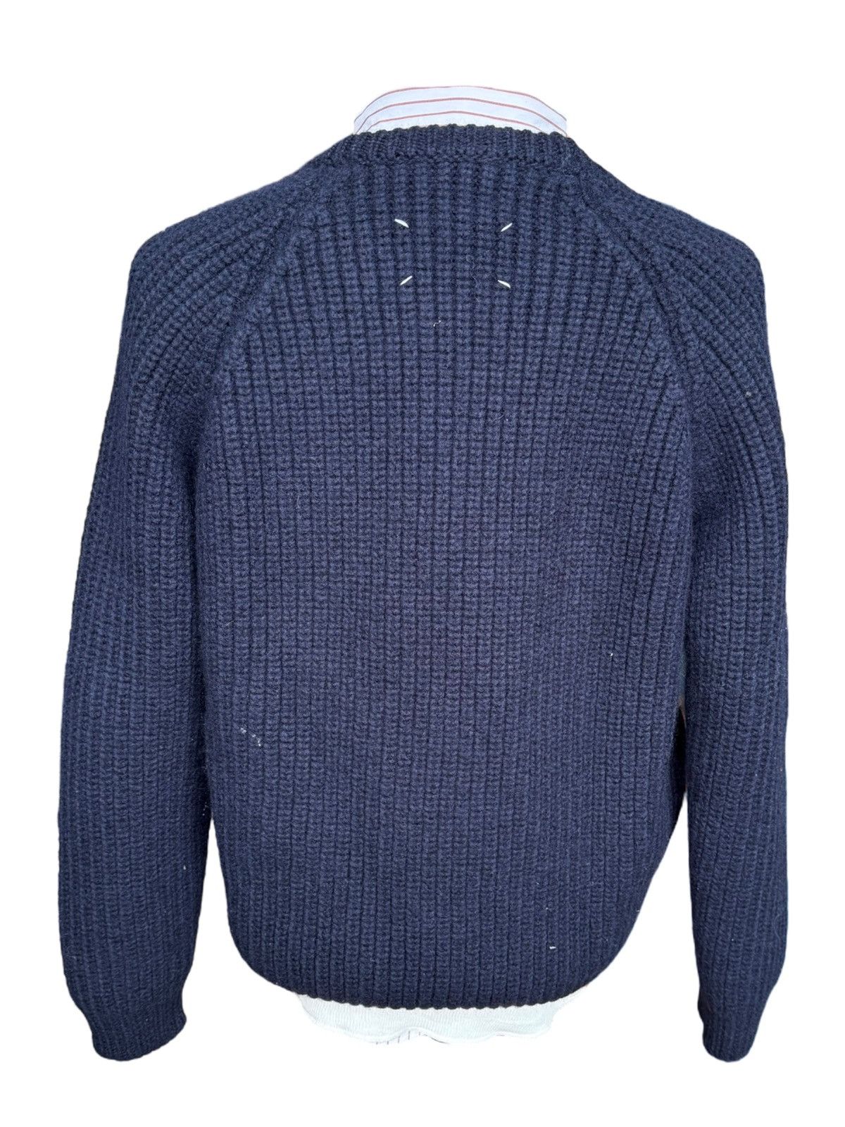 Maison Margiela Maison Margiela Navy Layered Three-Piece Sweater Size US L / EU 52-54 / 3 - 2 Thumbnail