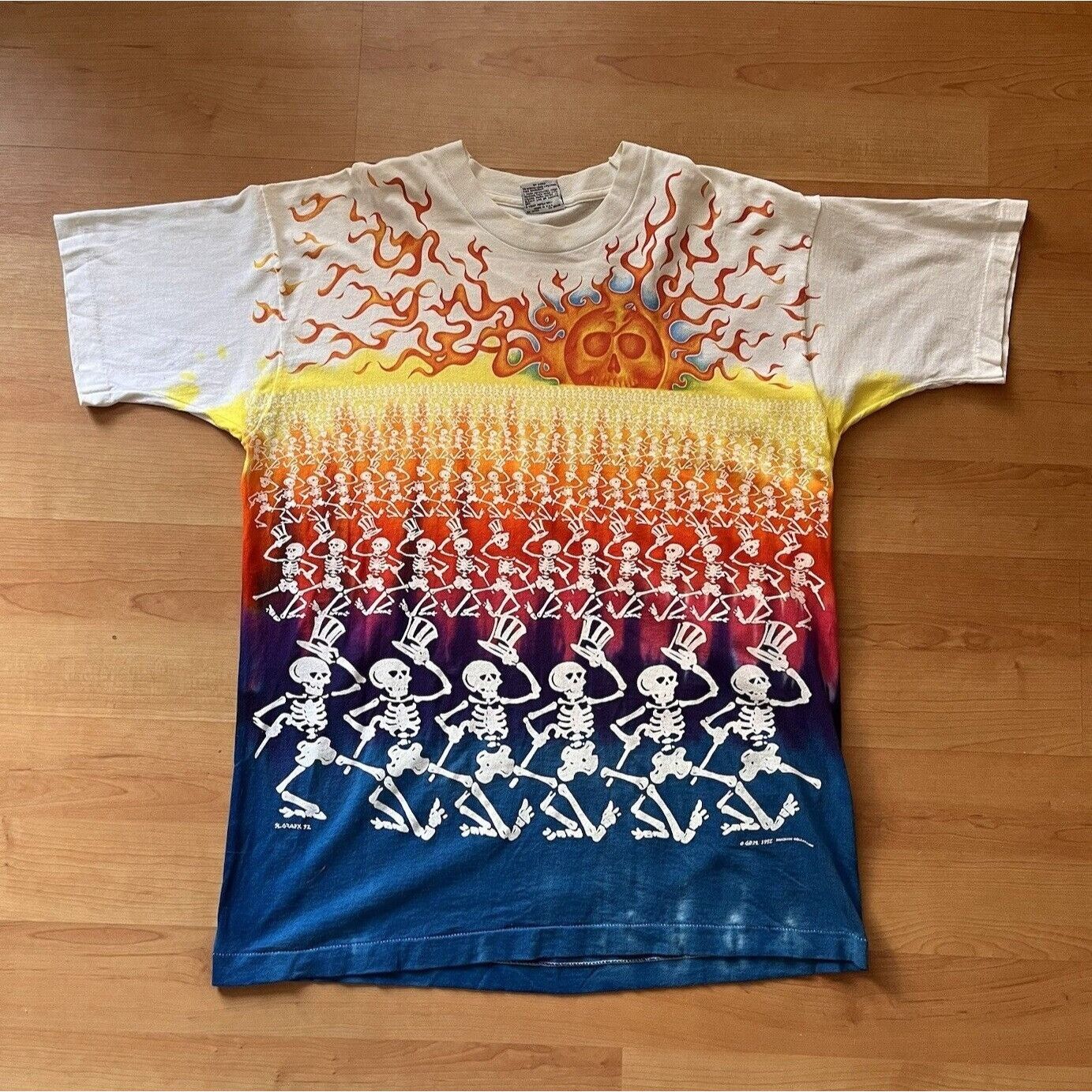 Grateful Dead × Liquid Blue GRATEFUL DEAD VINTAGE 1990S SINGLE STITCH AOP TIE DYE SHIRT Size US XL / EU 56 / 4 - 2 Thumbnail