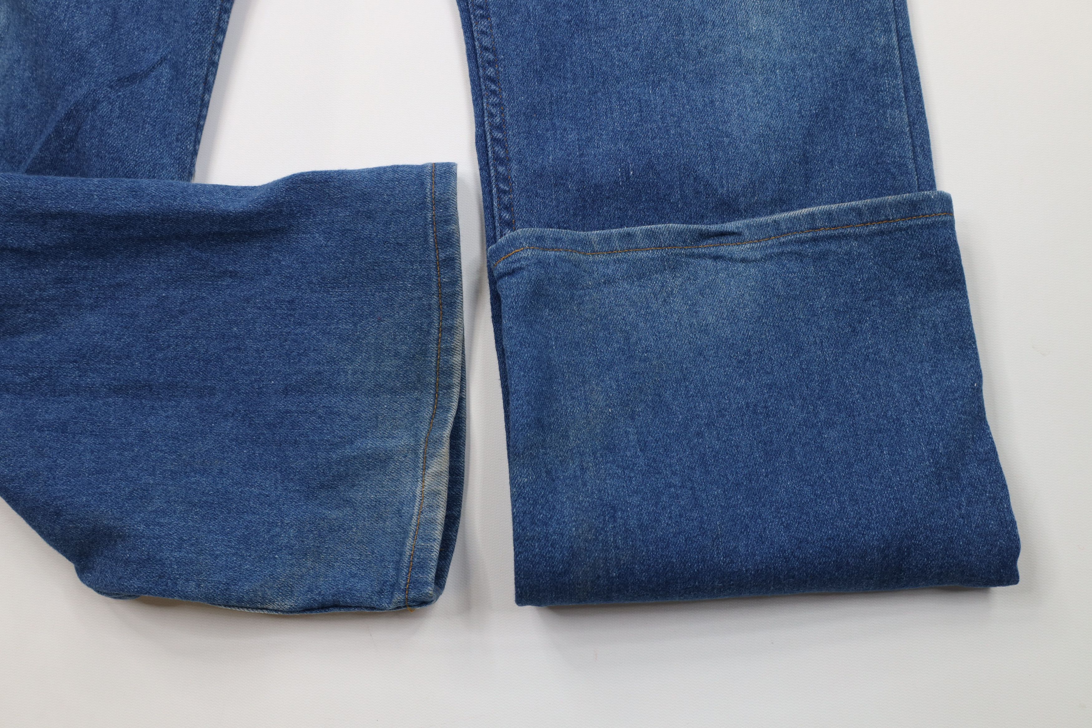 Levi's Vintage 80s Levis Stretch Wide Leg Denim Jeans Blue USA Size US 40 / EU 56 - 5 Thumbnail