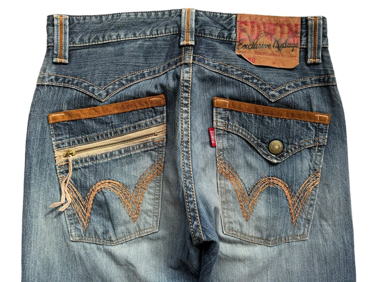 Edwin Vintage Edwin XV Exclusive Distressed Denim Jeans Size US 32 / EU 48 - 13 Thumbnail