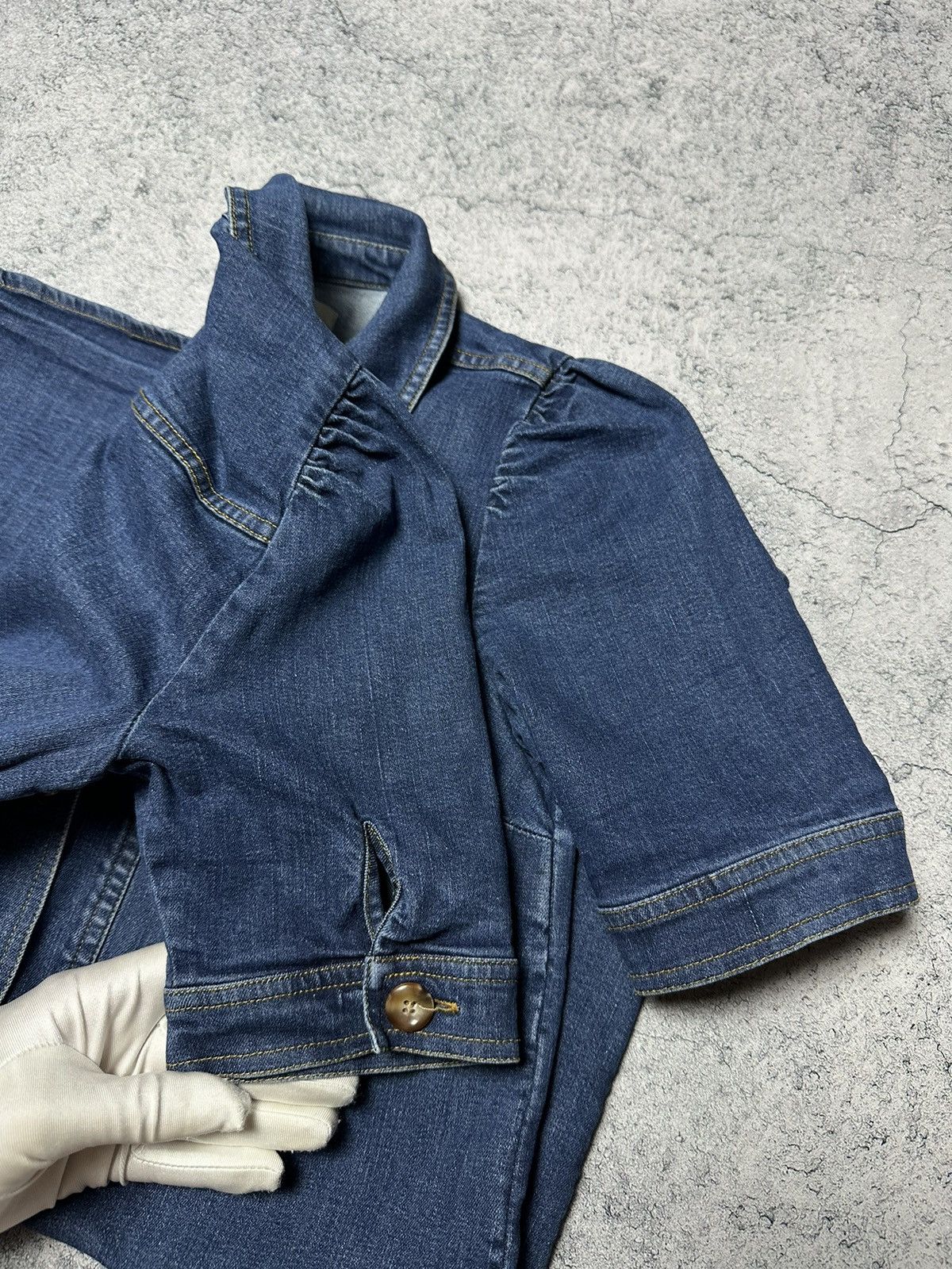 Sezane Sezane Almette Denim Shirt Mini Buttons Dress Size S / US 4 / IT 40 - 8 Thumbnail