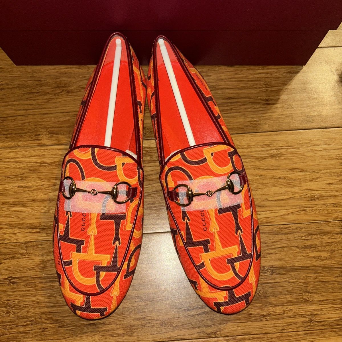 Gucci Gucci Jordaan Casual Shoes Loafer Orange 431467 size 36 Size US 6 / IT 36 - 4 Thumbnail