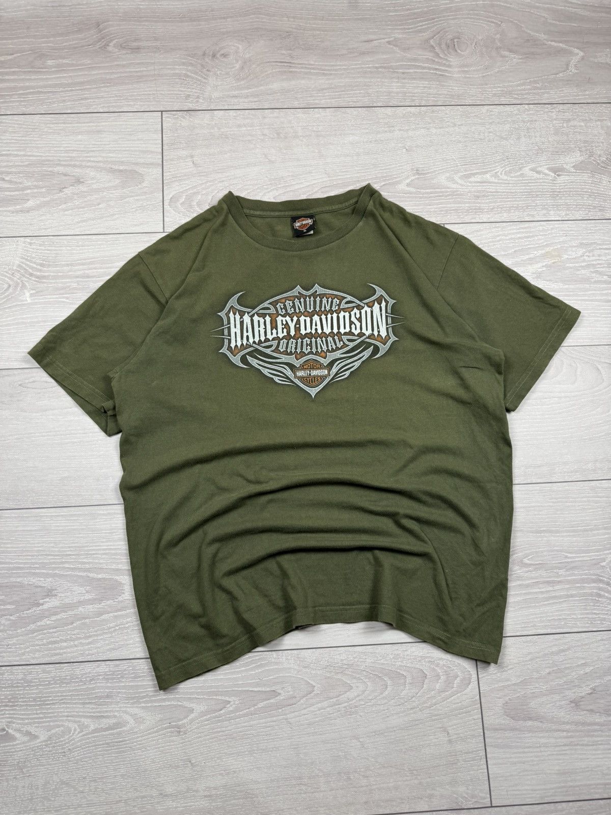 Harley Davidson Vintage 00s Harley Davidson Tribal Logo Australia XL sz Size US XL / EU 56 / 4 - 1 Thumbnail