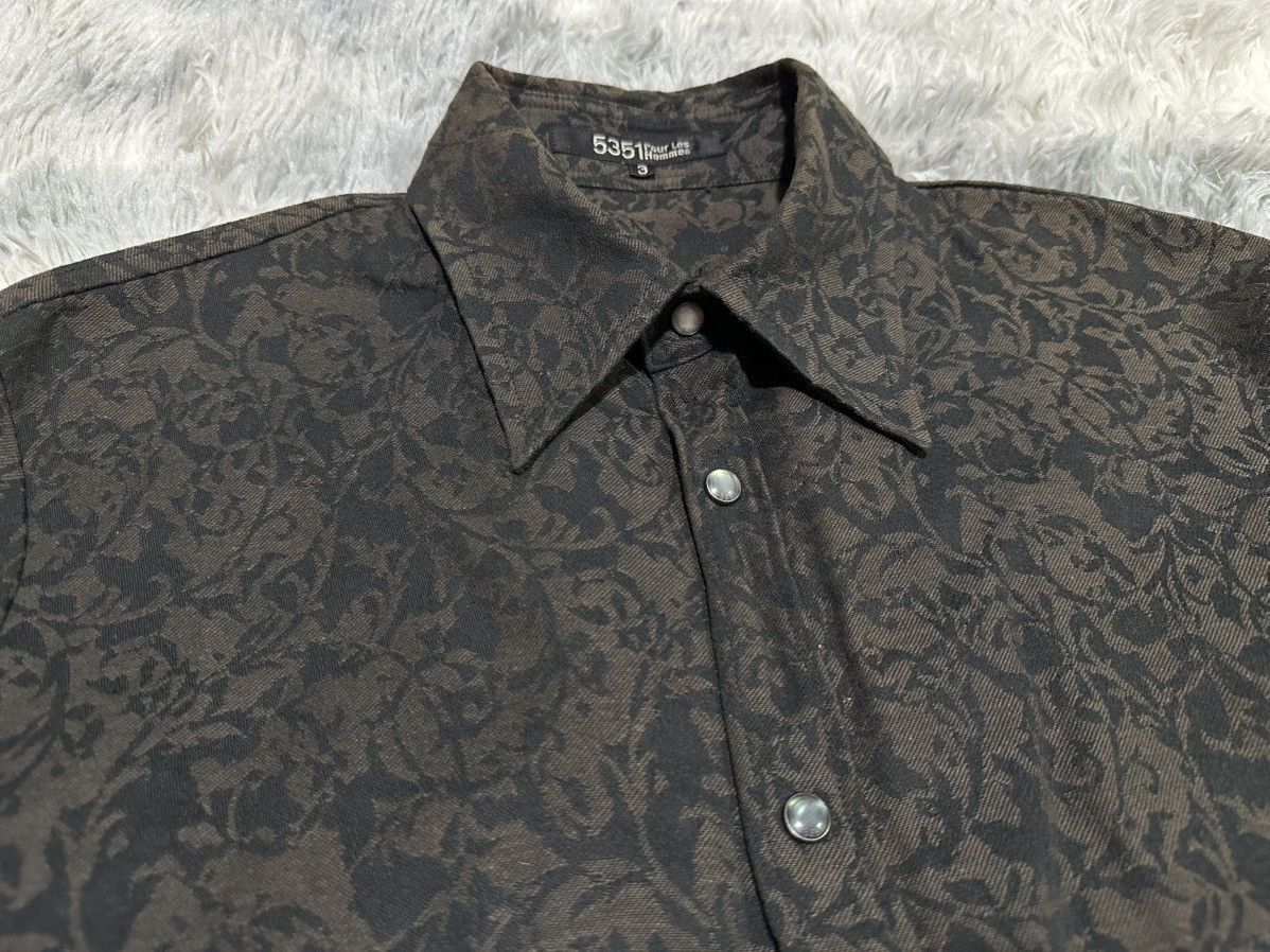 5351 POUR LES HOMMES 🔥Sick Y2K 5351 Pour Les Homme Shirt Floral Jacquard Size US M / EU 48-50 / 2 - 4 Thumbnail