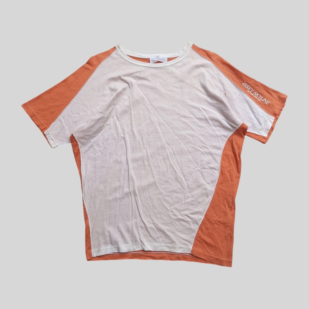 Final Home × Homme Plisse Issey Miyake × Issey Miyake Vintage 1980's Issey Skyline split tee Size US M / EU 48-50 / 2 - 1 Thumbnail