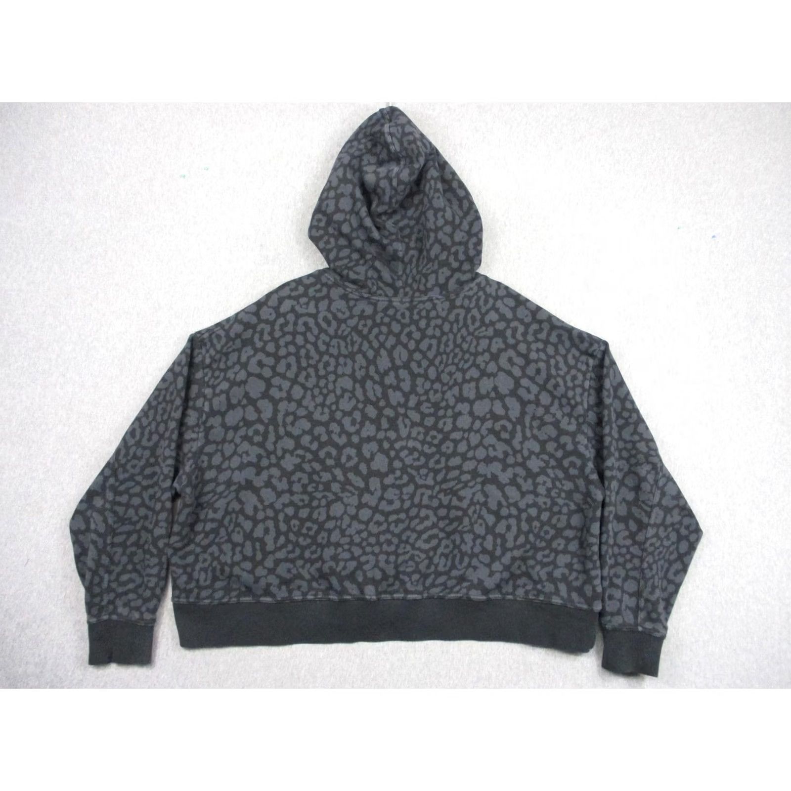 Nike Nike Hoodie Womens 3X Black Leopard Animal Print Fleece Pullover DM3987-010 Size XXL / US 16-18 / IT 52-54 - 5 Thumbnail