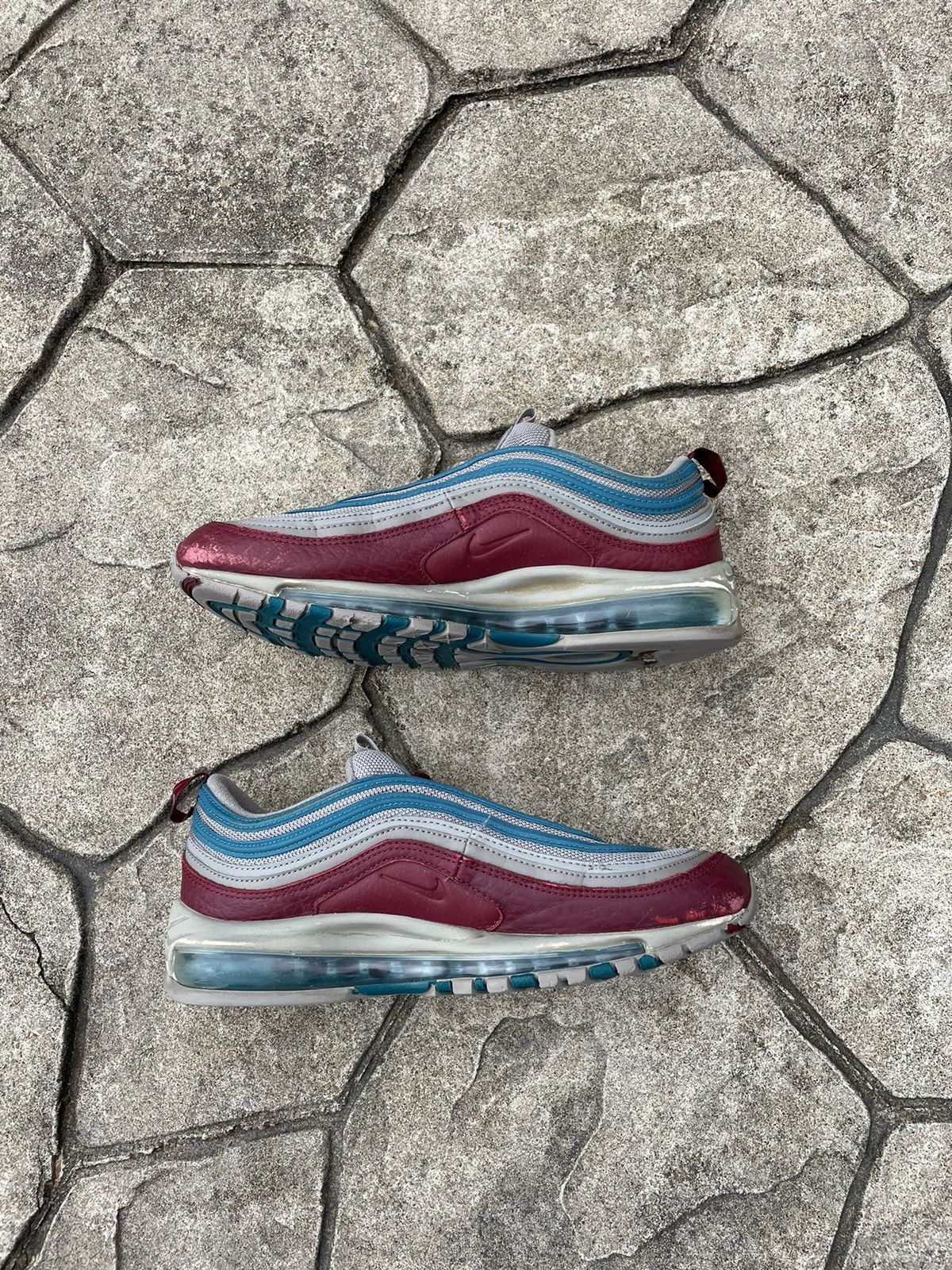 Nike 2018 Nike Air Max 97 “Tumbled Leather” Low Top Sneakers Size US 10 / EU 43 - 3 Thumbnail