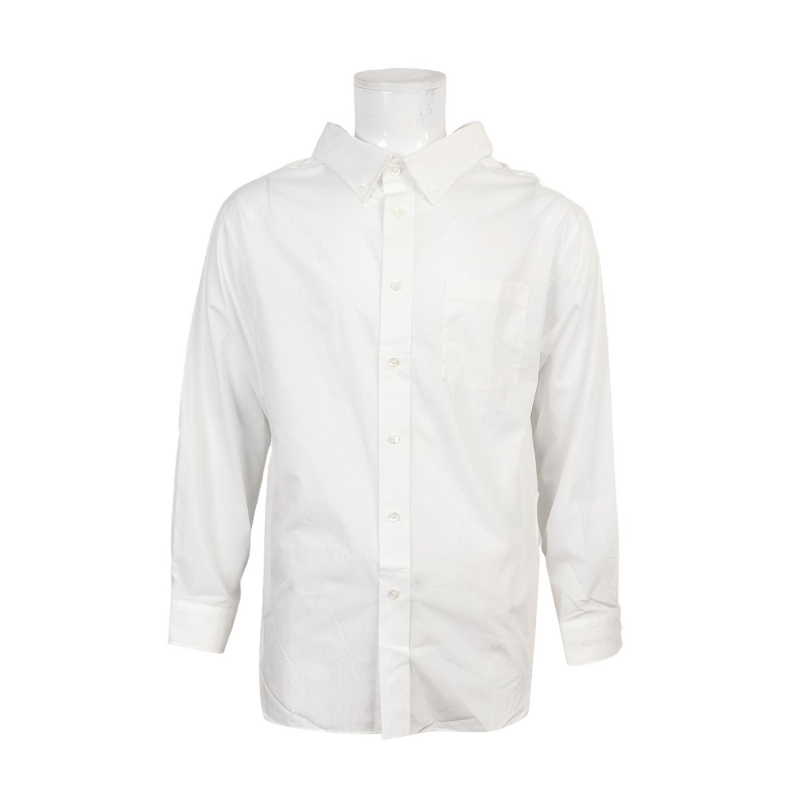 Balenciaga Balenciaga White Cotton Spread Collar Shirt XXXS Size US XXS / EU 40 - 1 Thumbnail