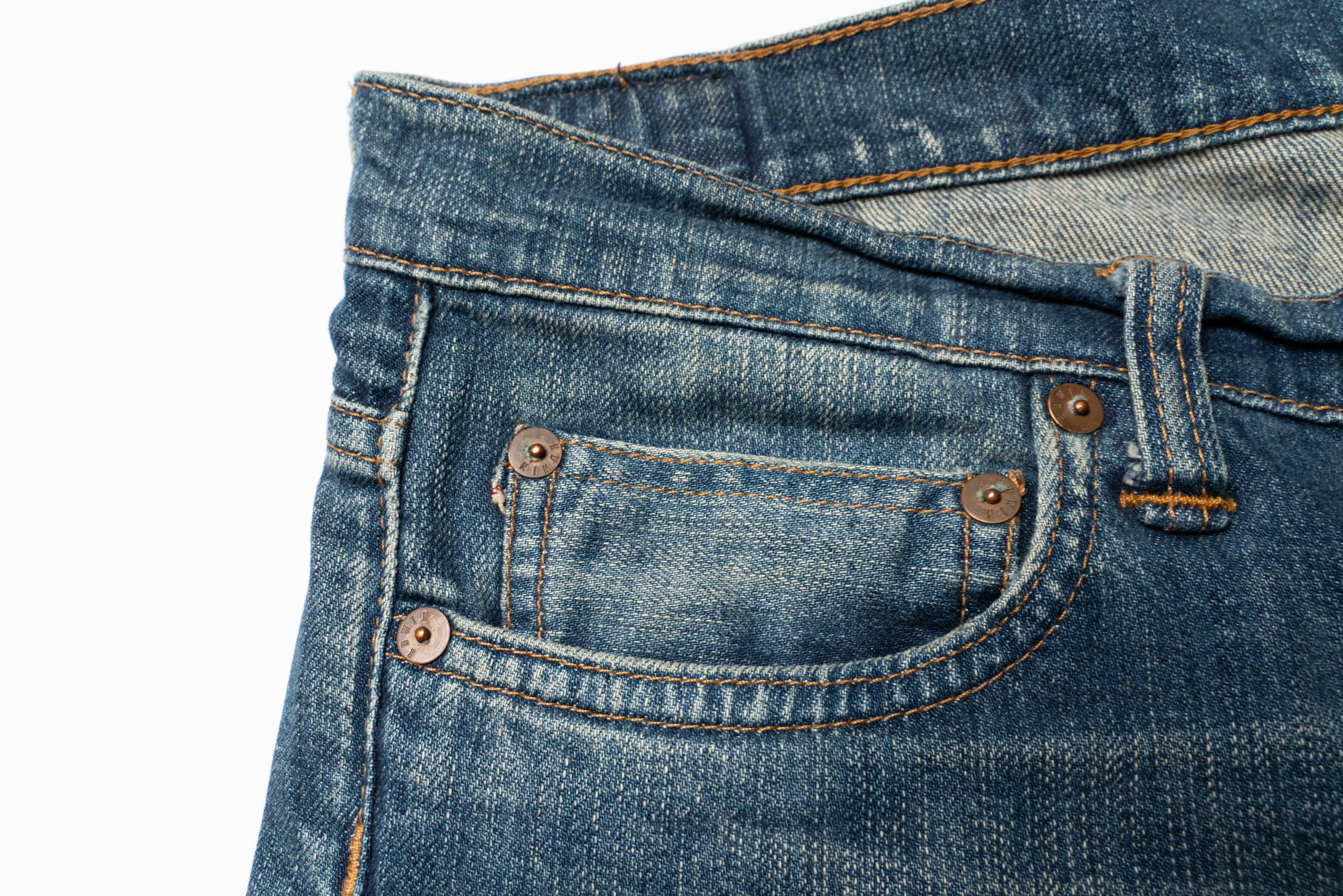 Edwin 🔴 EDWIN W’ Hardy Pant Blue Selvedge Denim Jeans Women’s Size 28" / US 6 / IT 42 - 6 Thumbnail