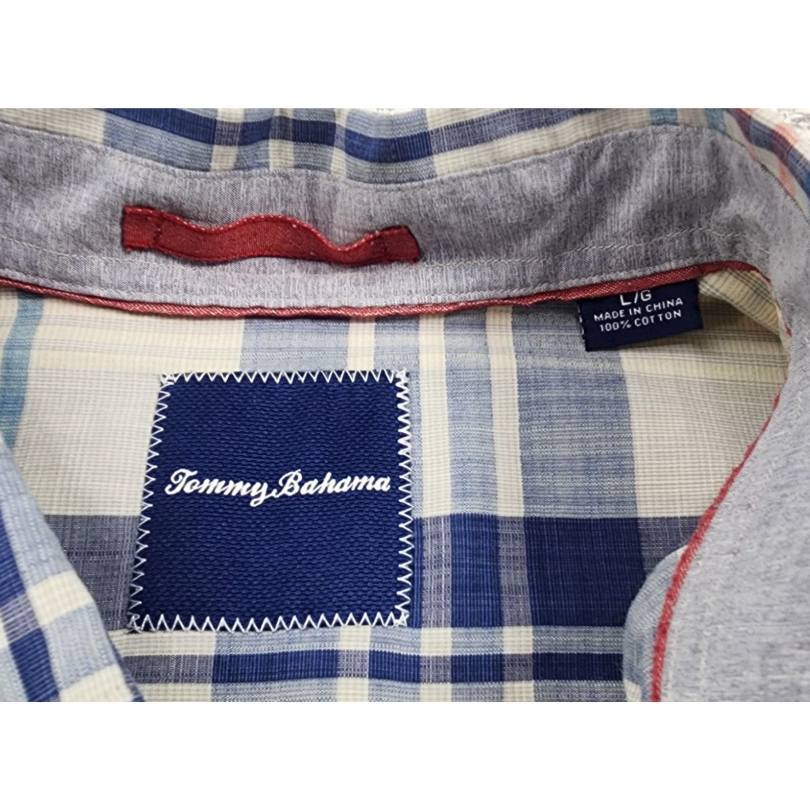 Tommy Bahama Tommy Bahama Shirt Mens Large Blue Plaid Long Sleeve Button Down Casual Pocket Size US L / EU 52-54 / 3 - 5 Thumbnail