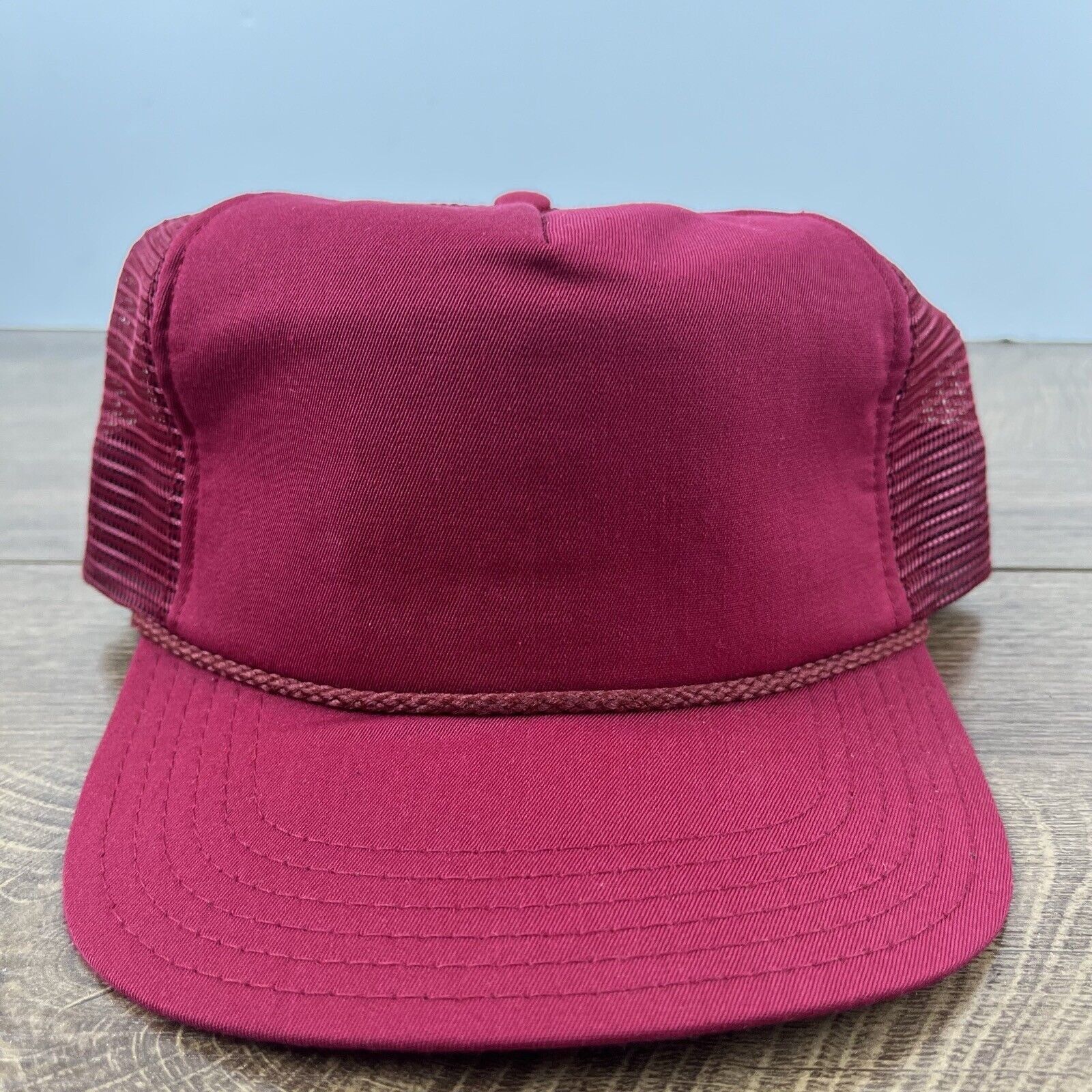 Other MAroon Trucker Hat Red Cap Hat Adjustable Hat Red Adult Hat Size ONE SIZE - 4 Thumbnail