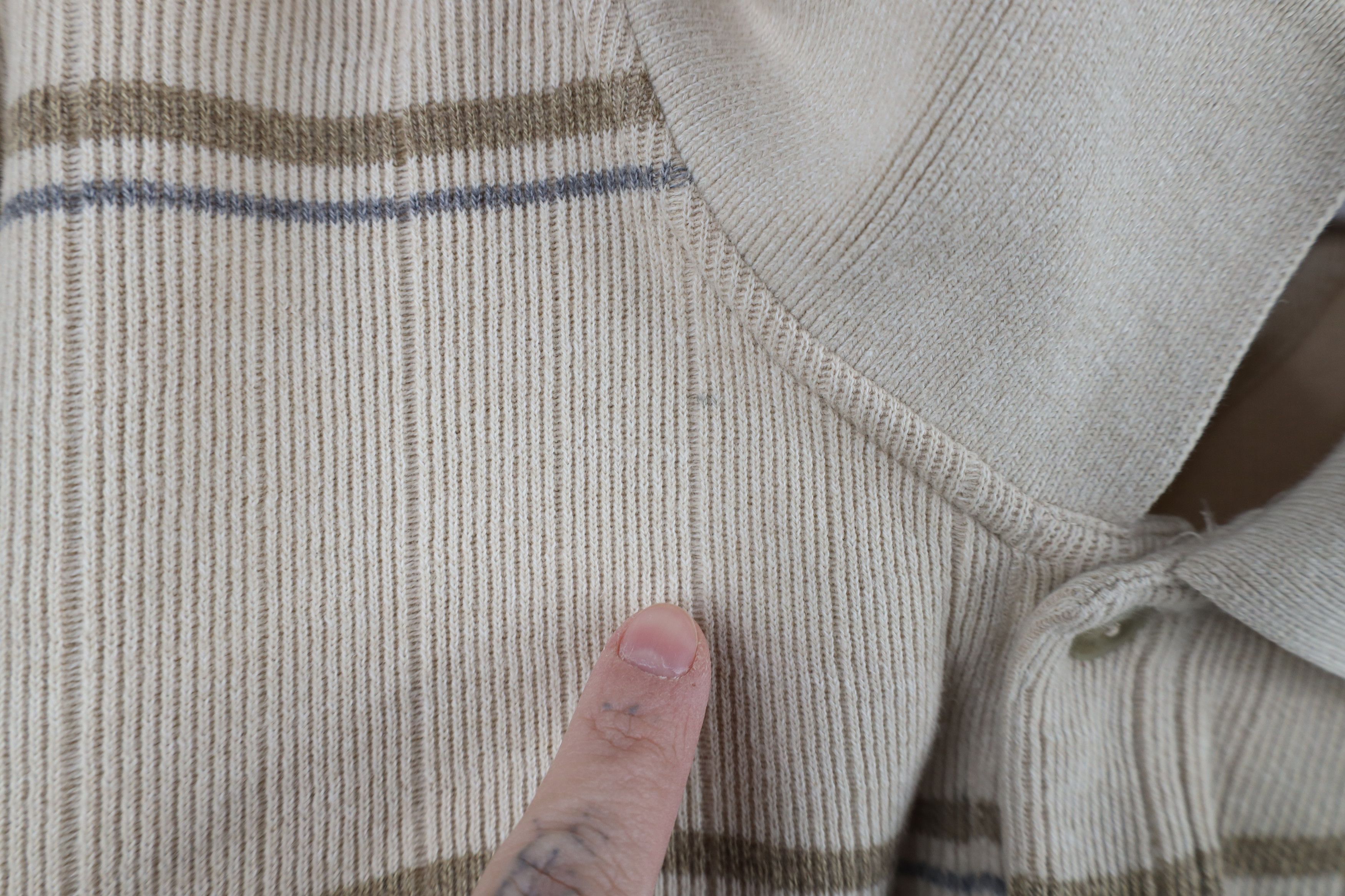 Vintage Vintage 90s Streetwear Heavy Ribbed Long Sleeve Polo Shirt Size US XL / EU 56 / 4 - 4 Thumbnail