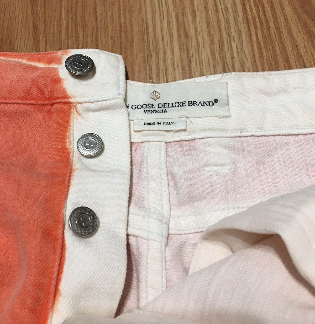 Golden Goose Golden Goose Deluxe Brand Peach White Jeans Size 30 Size 30" / US 8 / IT 44 - 12 Thumbnail