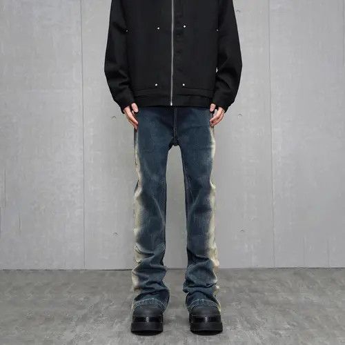 Designer × Japanese Brand Slim Flared Streetwear Vintage Design Jeans Size US 34 / EU 50 - 4 Thumbnail