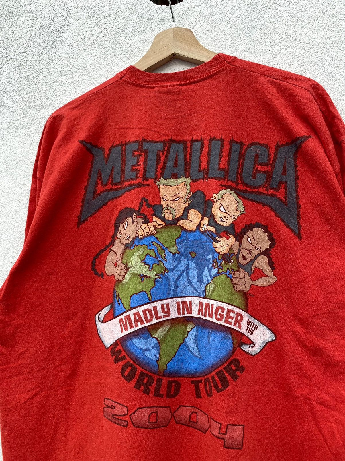 Fruit Of The Loom × Metallica × Vintage Vintage Metallica Madly In Anger Size US XL / EU 56 / 4 - 1 Thumbnail