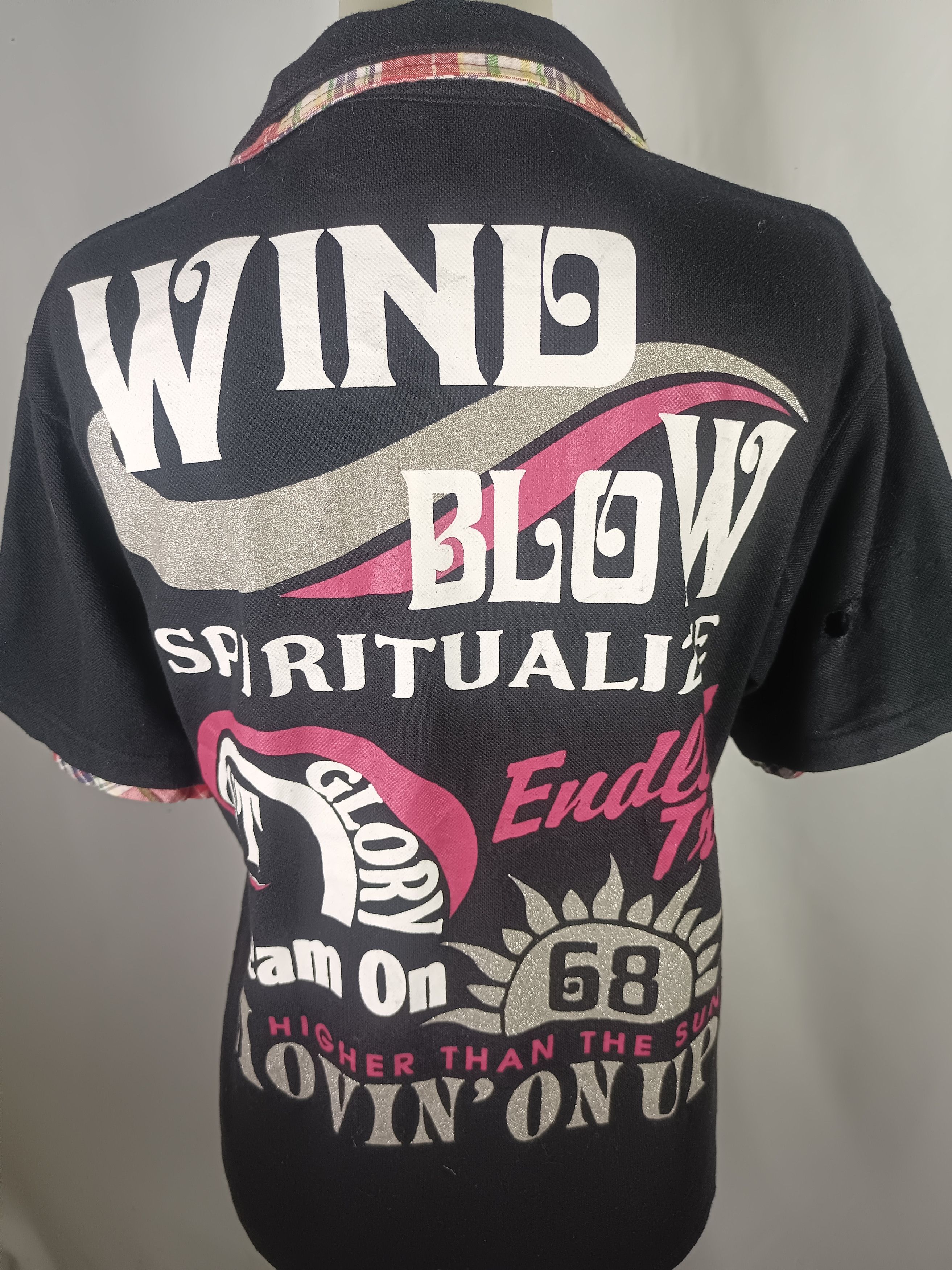 If Six Was Nine × Japanese Brand × Le Grande Bleu (L.G.B.) WE ❤️ SURF Endless Trip Polo T-shirt Double Layer POEM Print Size L / US 10 / IT 46 - 1 Thumbnail