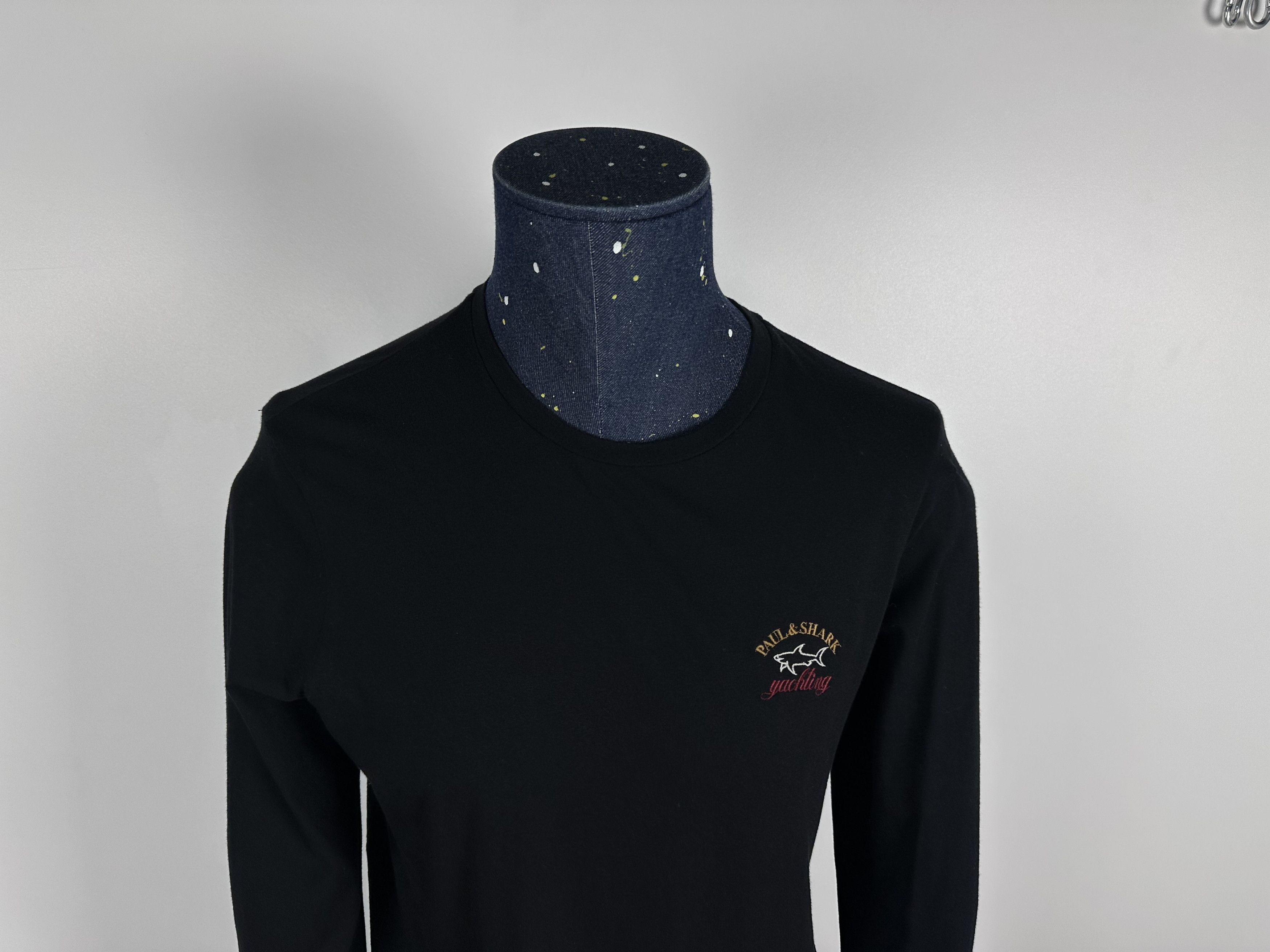 Paul & Shark Paul & Shark Mens Long Sleeve T Shirt Black Size L Size US L / EU 52-54 / 3 - 3 Thumbnail