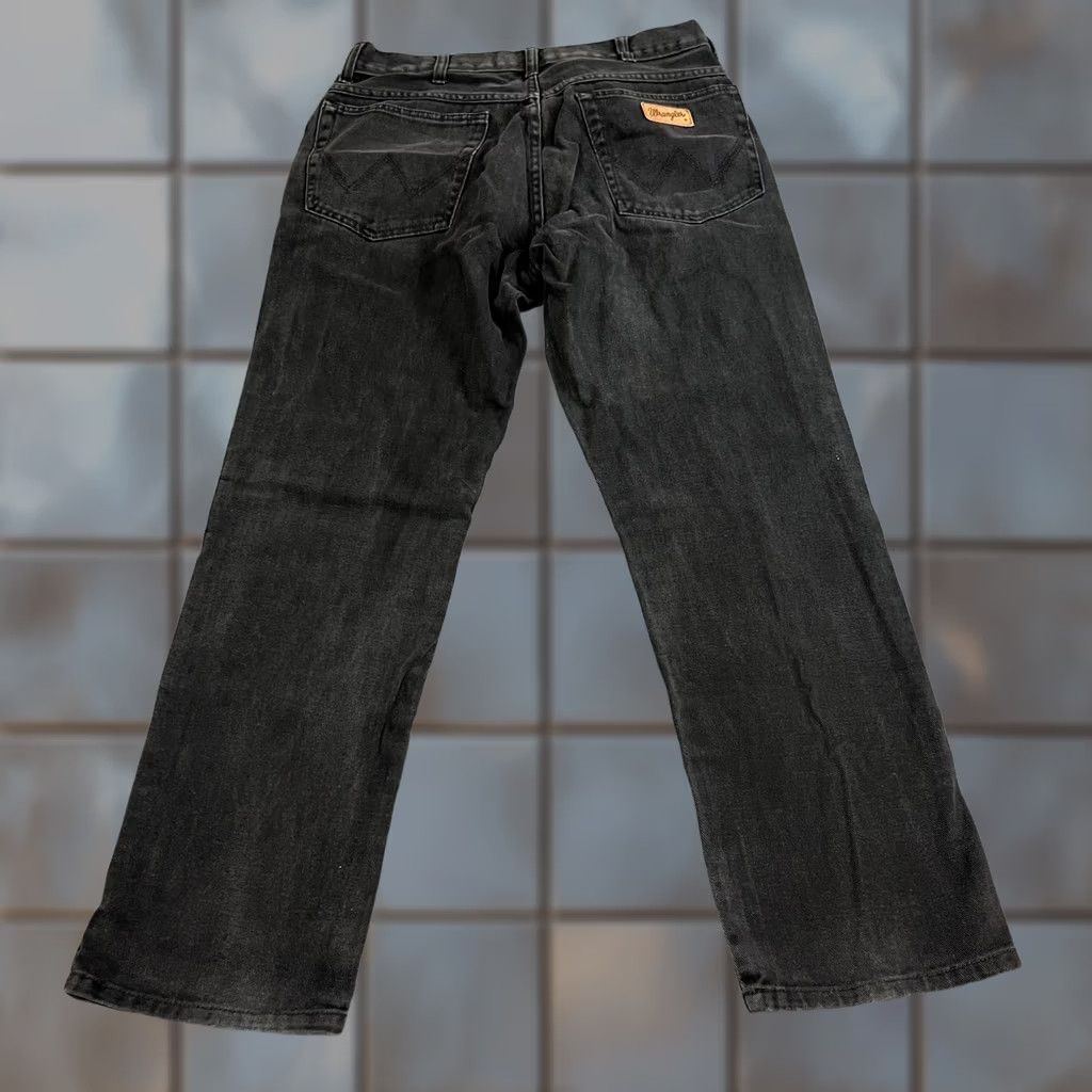 Wrangler VINTAGE Wrangler Jeans Regular Straight 30 30 Dark Black Cowboy Western 100% Cotton Mens Jeans Size US 30 / EU 46 - 1 Thumbnail