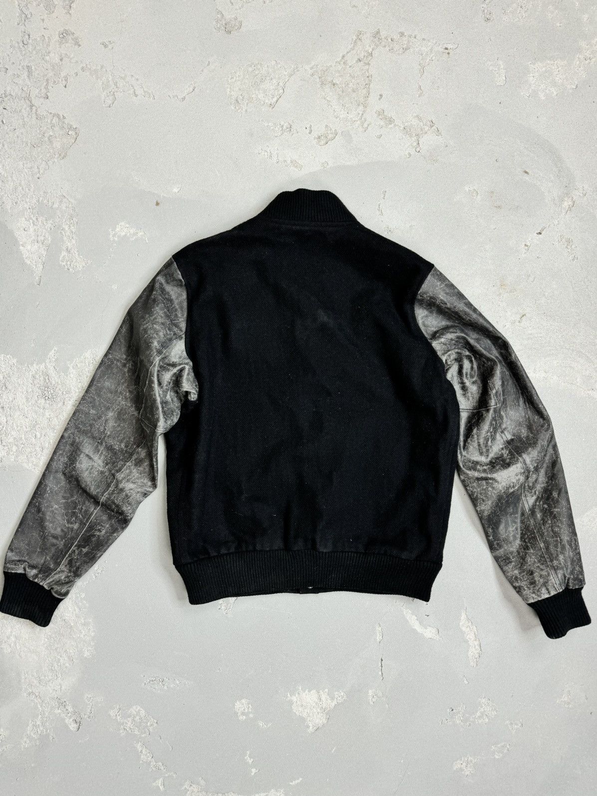 Japanese Brand × Polo Ralph Lauren × Vintage Ralph Lauren Small Black Panther Jacket RRL Leather Varsity Size US S / EU 44-46 / 1 - 4 Thumbnail