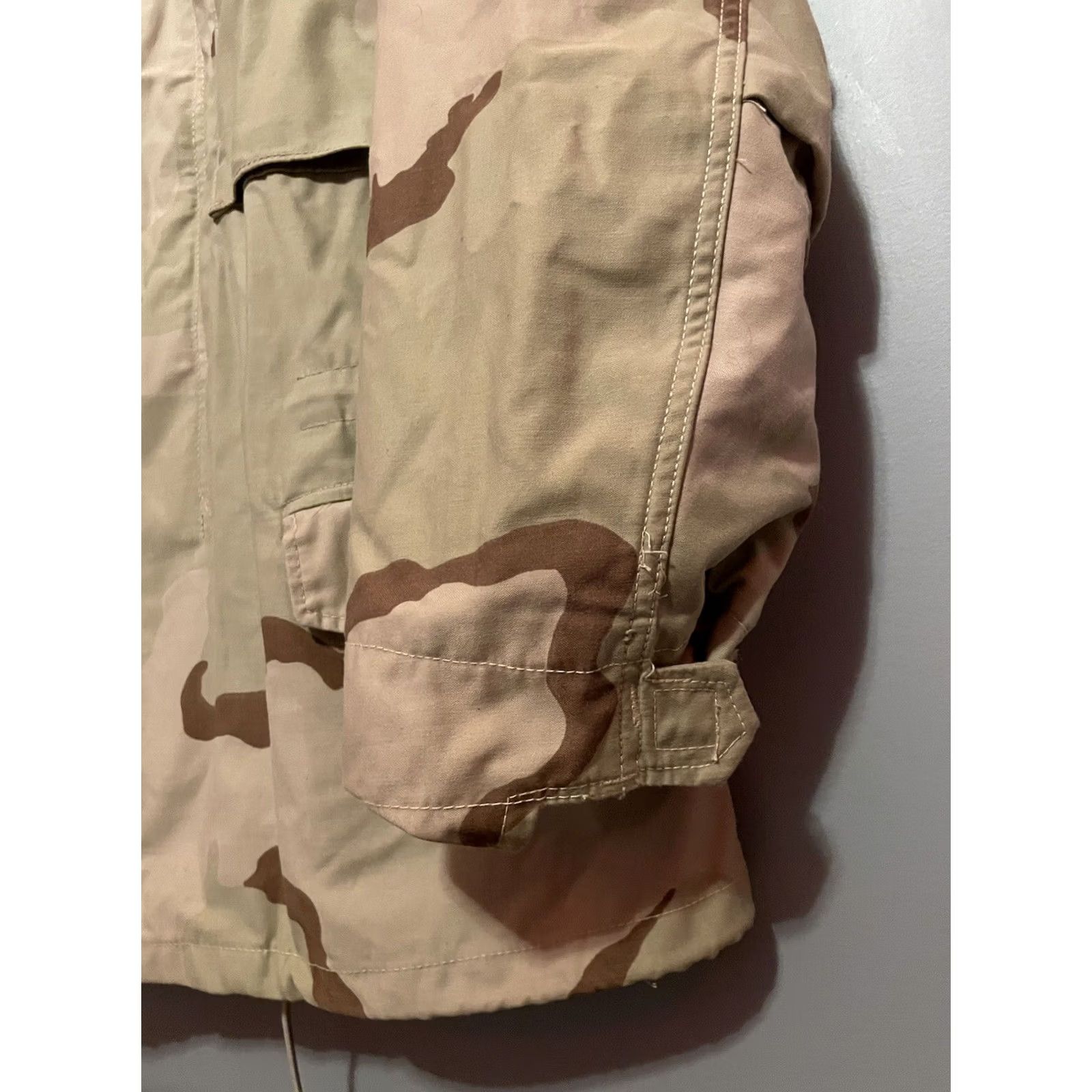 Vintage VINTAGE USGI US ARMY Surplus M65 Field Jacket Desert Storm War Era Camo Coat Small Size US S / EU 44-46 / 1 - 4 Thumbnail