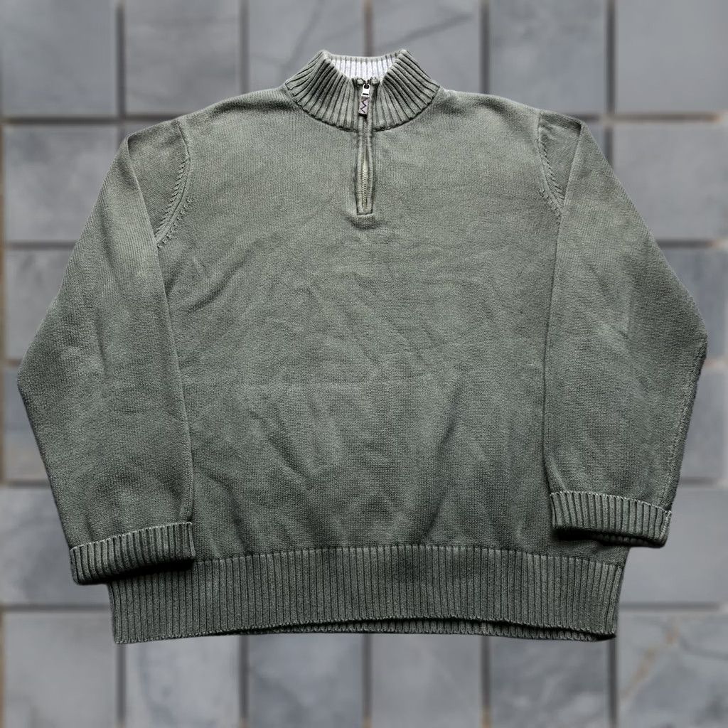 Eddie Bauer Eddie Bauer Sweater Mens 2XL Green 1/4 Zip Mock Neck Knit Pullover Long Sleeve Size US XXL / EU 58 / 5 - 1 Thumbnail