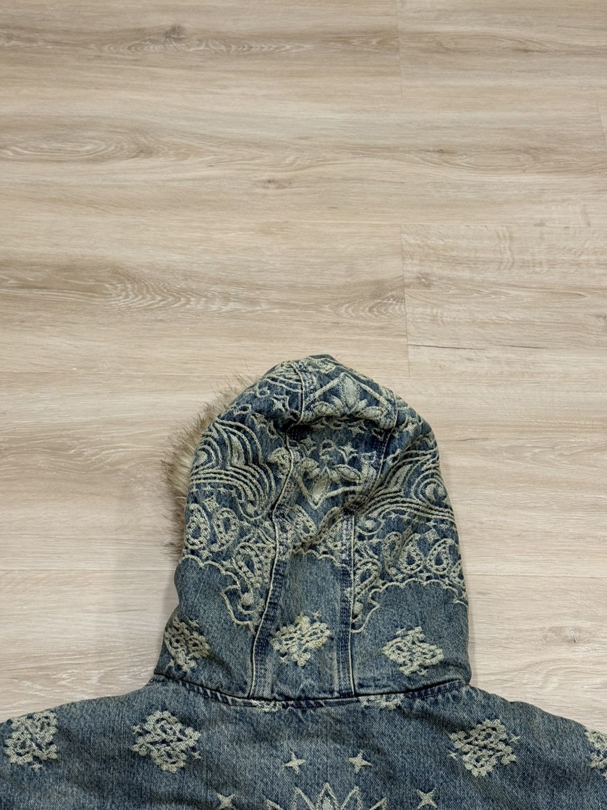 Supreme Supreme Bandana Jacquard Denim Hooded Work Jacket Size US XL / EU 56 / 4 - 11 Thumbnail