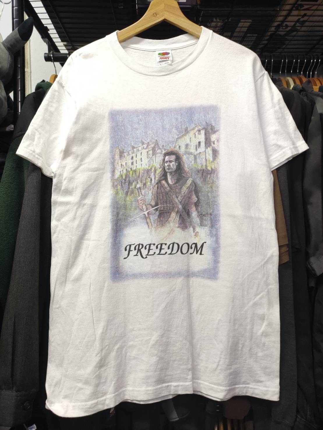 Vintage Vtg 90's Braveheart " Freedom " Randall Wallace Movie Promo Size US M / EU 48-50 / 2 - 3 Thumbnail