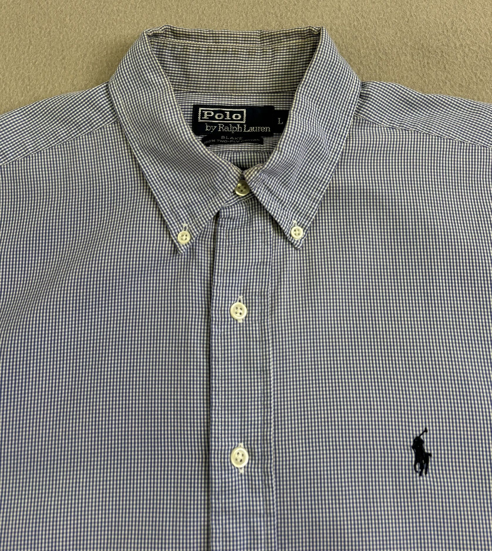 Polo Ralph Lauren Polo Ralph Lauren Blue White Checks shirt large Size US L / EU 52-54 / 3 - 8 Thumbnail