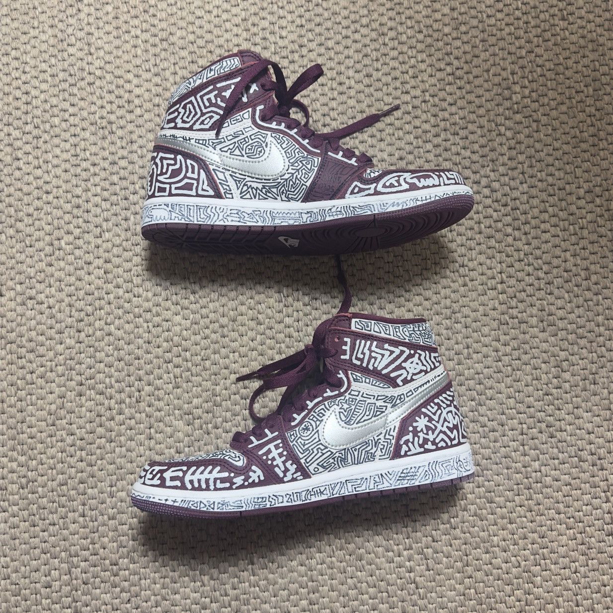 Nike Air Jordan 1 High "Doodlized" custom Size US 7 / EU 40 - 3 Thumbnail