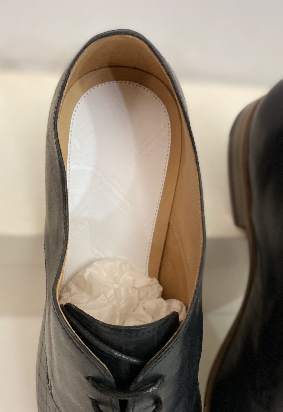 Maison Margiela Maison Margiela 22 🇮🇹 Black Veg Tan Laser Matrix Derby 11 New Size US 11 / EU 44 - 2 Thumbnail
