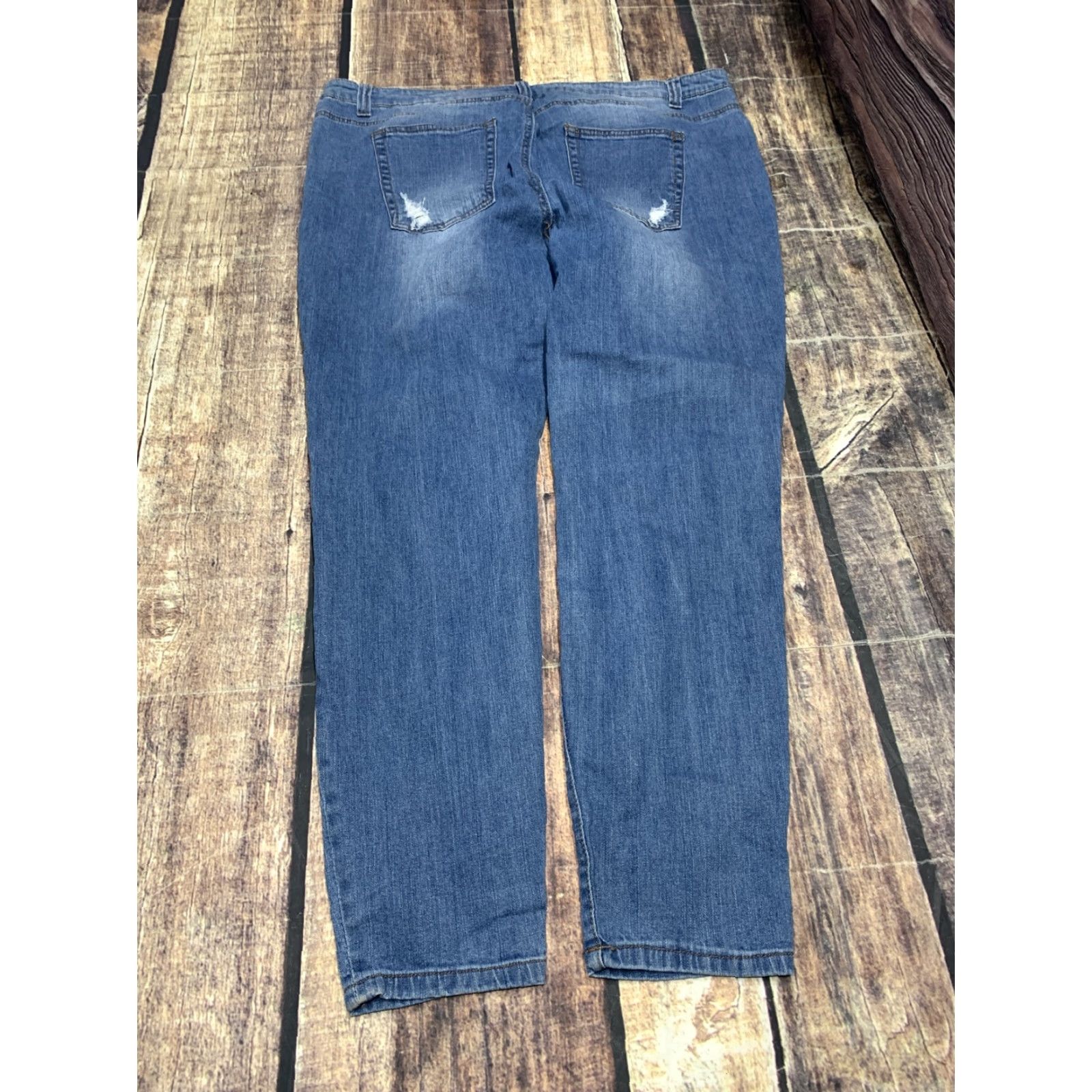 Forever 21 FOREVER 21 Plus Size Jeans Womens 20 Skinny Ankle Distressed High Waist Stretch Jeans Size 42" / US 20 - 5 Thumbnail