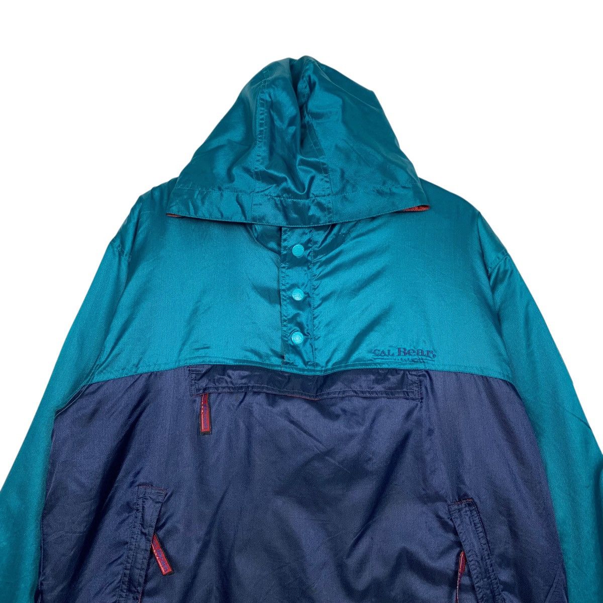 Vintage CAL BEAR USA Half Button Pullover Nylon Jacket #2769-C125 Size US M / EU 48-50 / 2 - 2 Thumbnail
