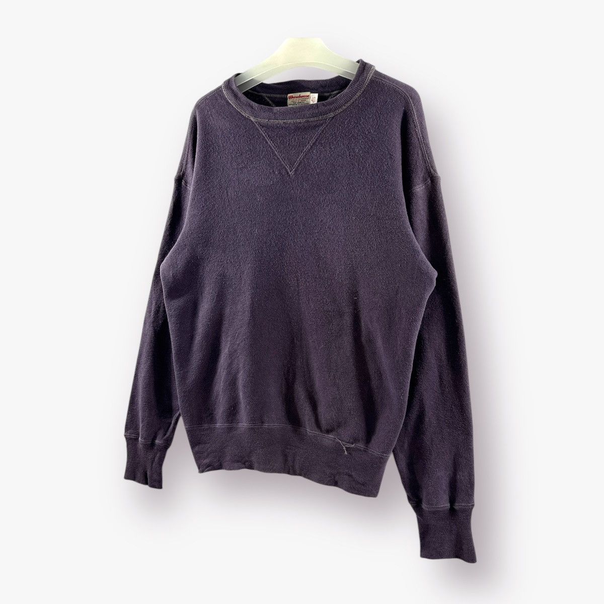 Japanese Brand 🔥 Vintage plain Warehouse. co roundneck Sweatshirt Size US M / EU 48-50 / 2 - 2 Thumbnail