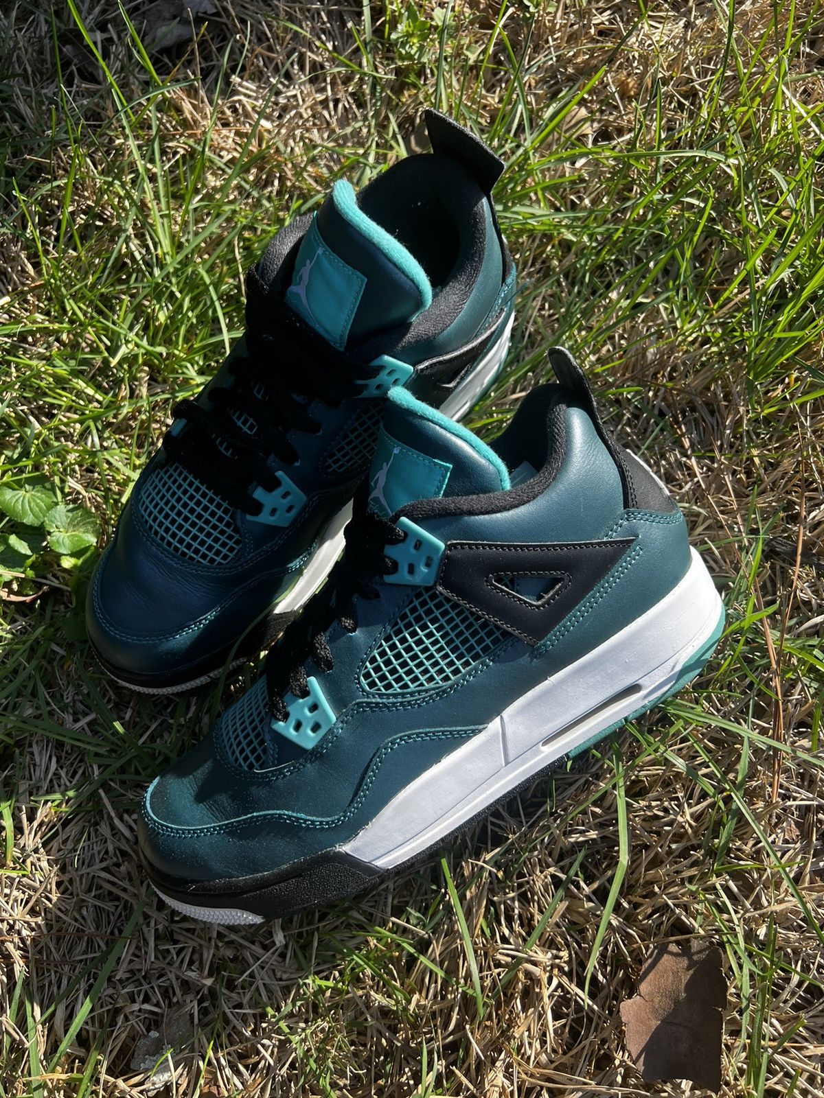 Jordan Brand CLEAN Air Jordan 4 Retro Teal 2015 Size 6.5 Mens shoes Size US 6.5 / EU 39-40 - 2 Thumbnail